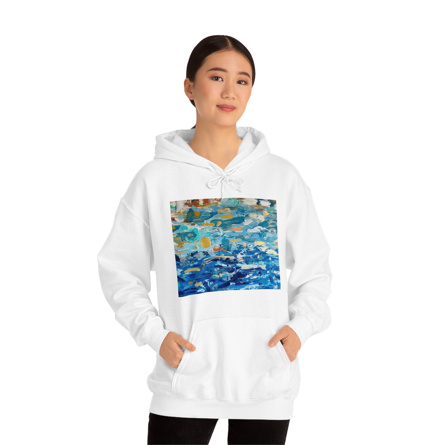 "Blue World" Unisex Heavy Blend Hooded Sweatshirt
