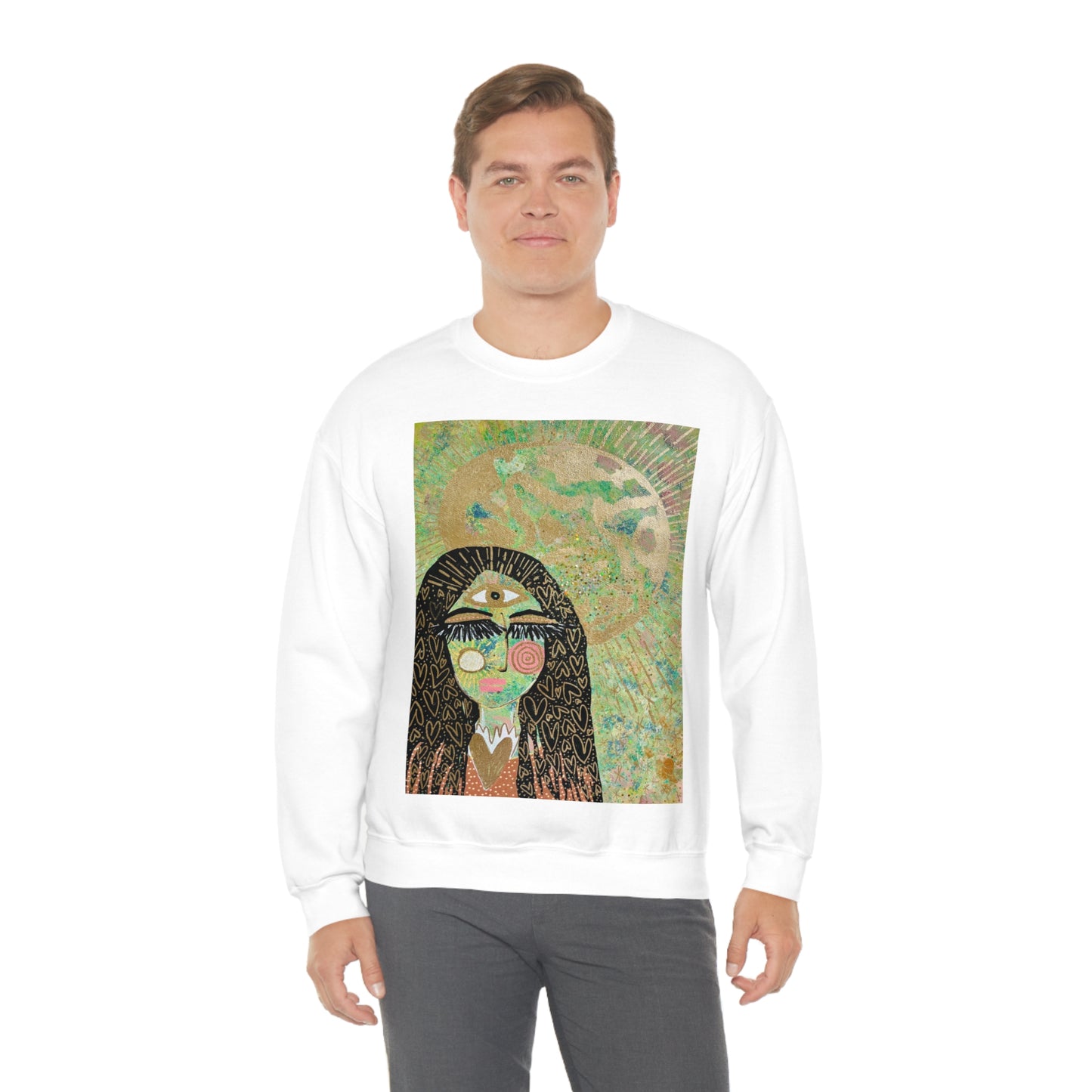 "High Priestess Healer" Unisex Heavy Blend™ Crewneck Sweatshirt