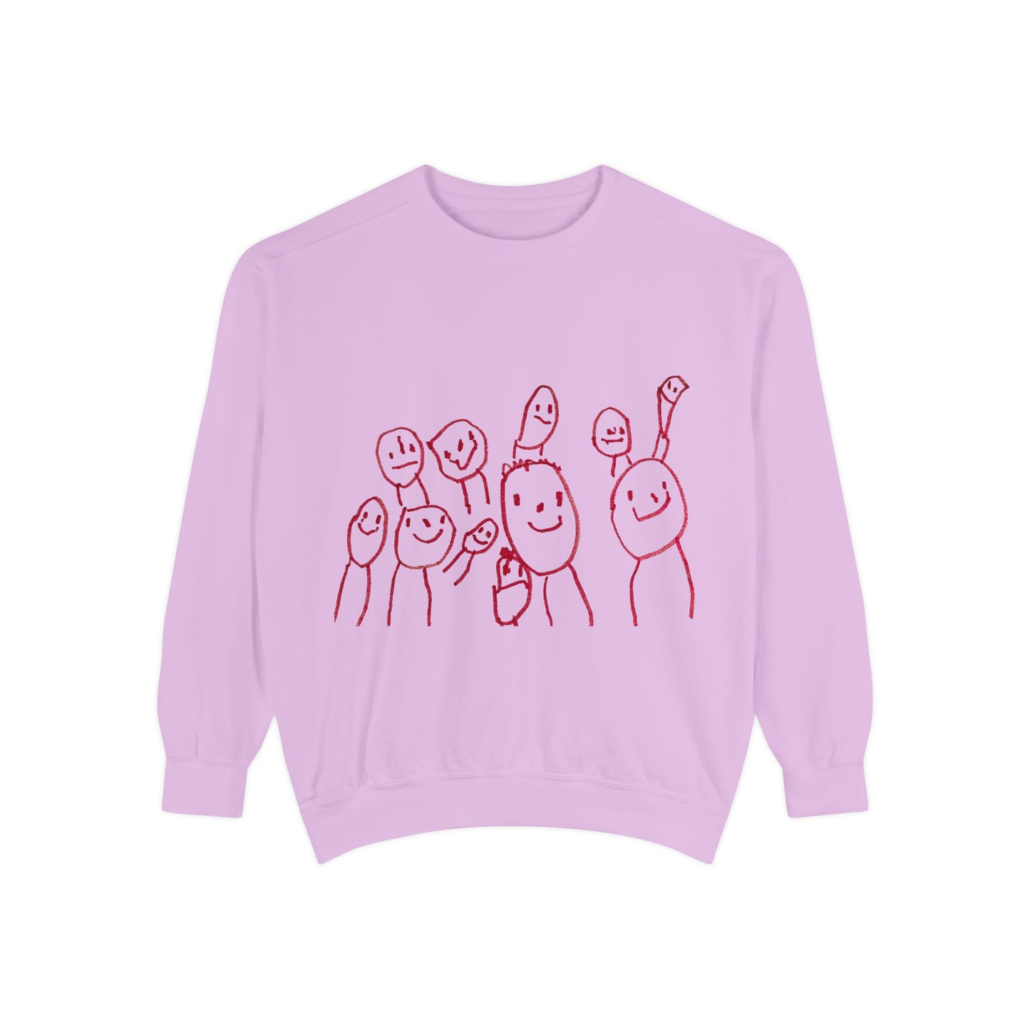 Shep's Smiley Happy People Unisex Garment-Dyed Sweatshirt