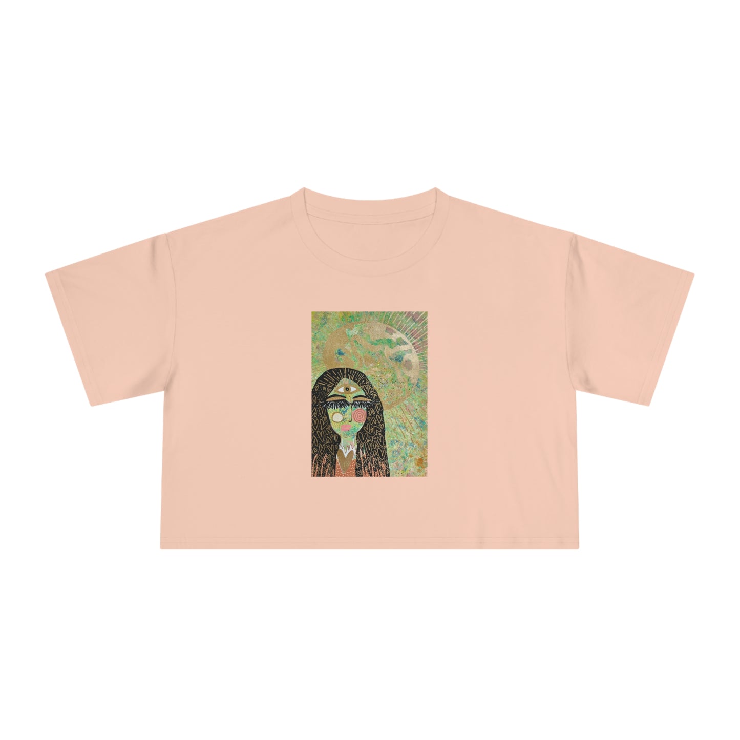 "High Priestess Healer" Women's Crop Tee