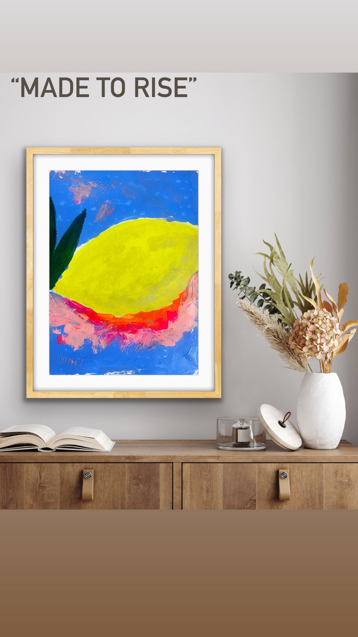 “Look for the Light” Original Acrylic Painting on Paper