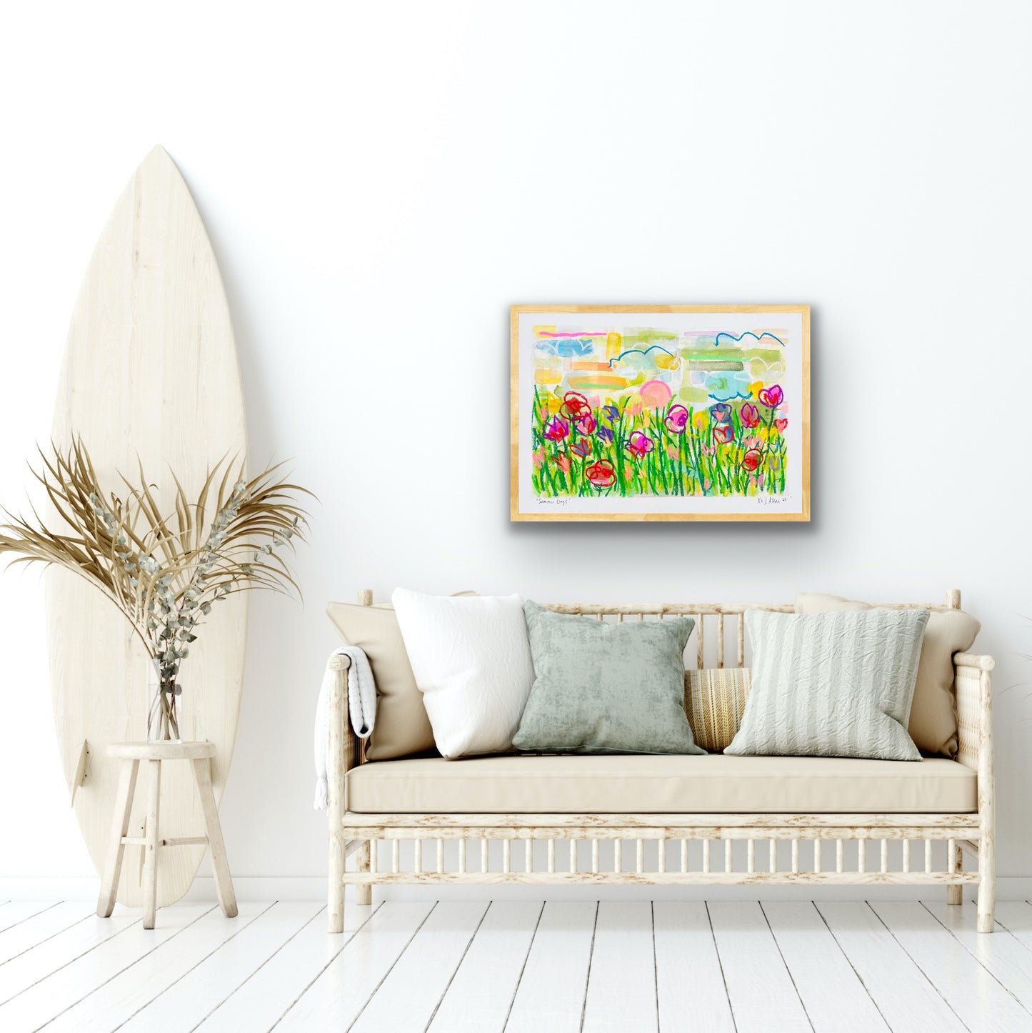 “Summer Days” original watercolor on paper