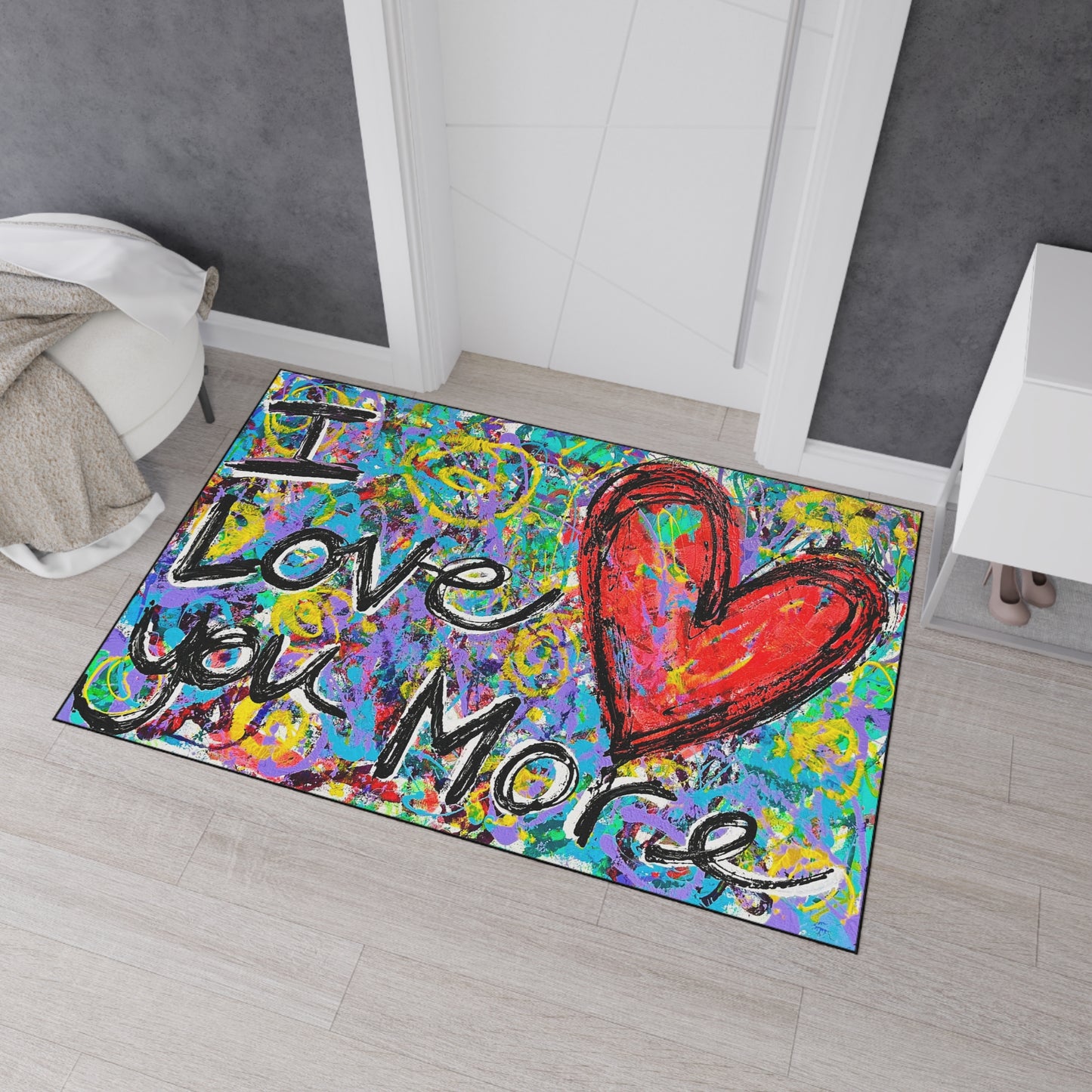 I Love You More Heavy Duty Floor Mat