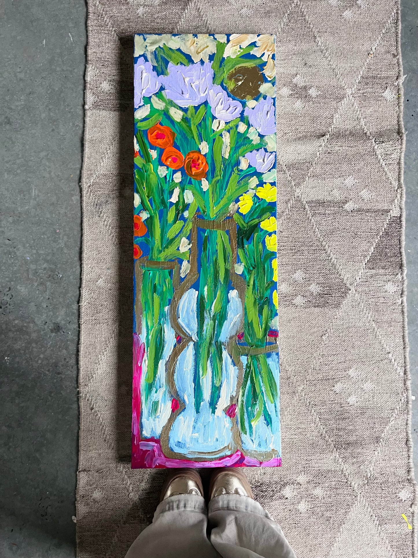 “Make Your Whole Life About Love” original painting on gallery wrapped canvas.