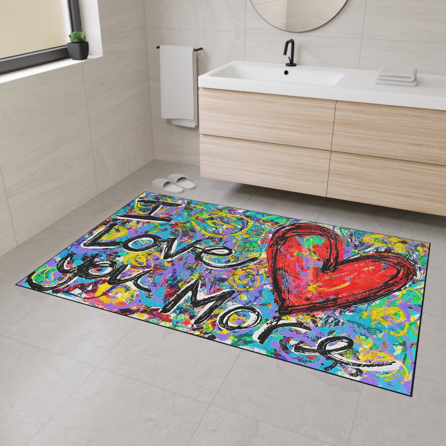 I Love You More Heavy Duty Floor Mat