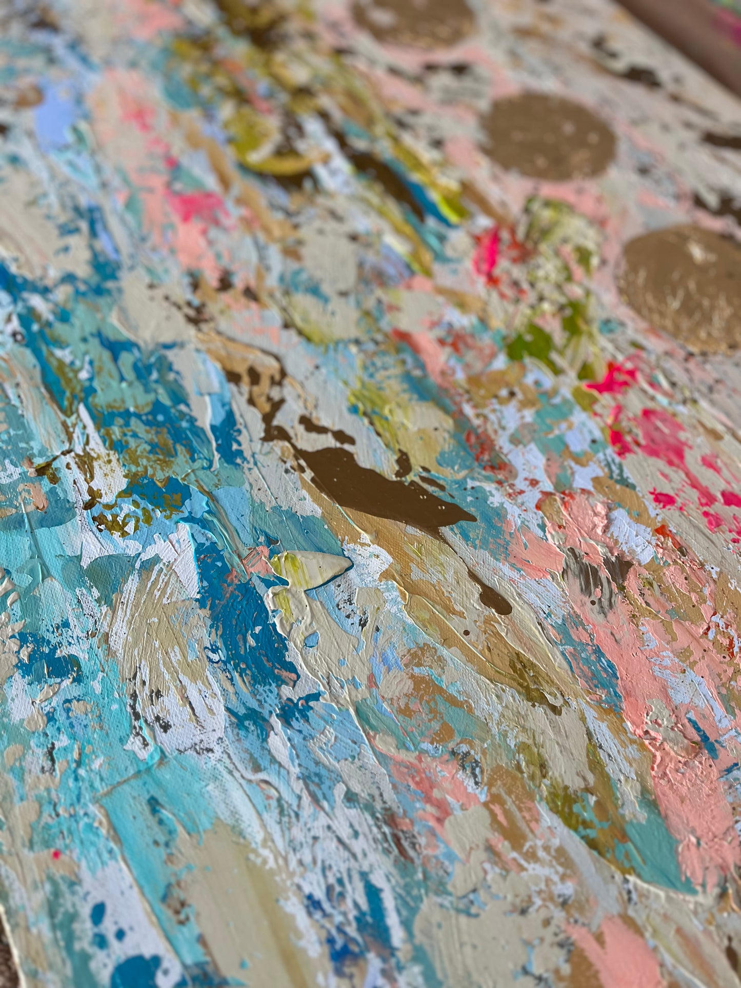 “Expanded Consciousness” Original Painting on canvas with gold leaf