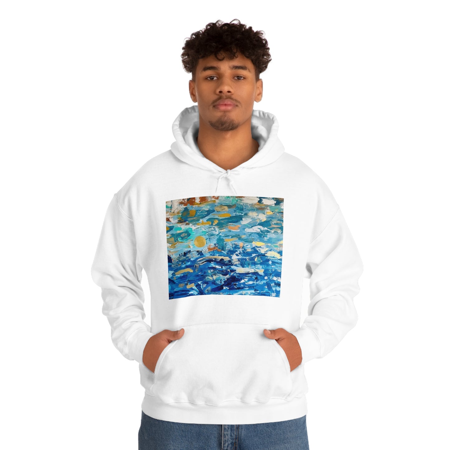 "Blue World" Unisex Heavy Blend Hooded Sweatshirt