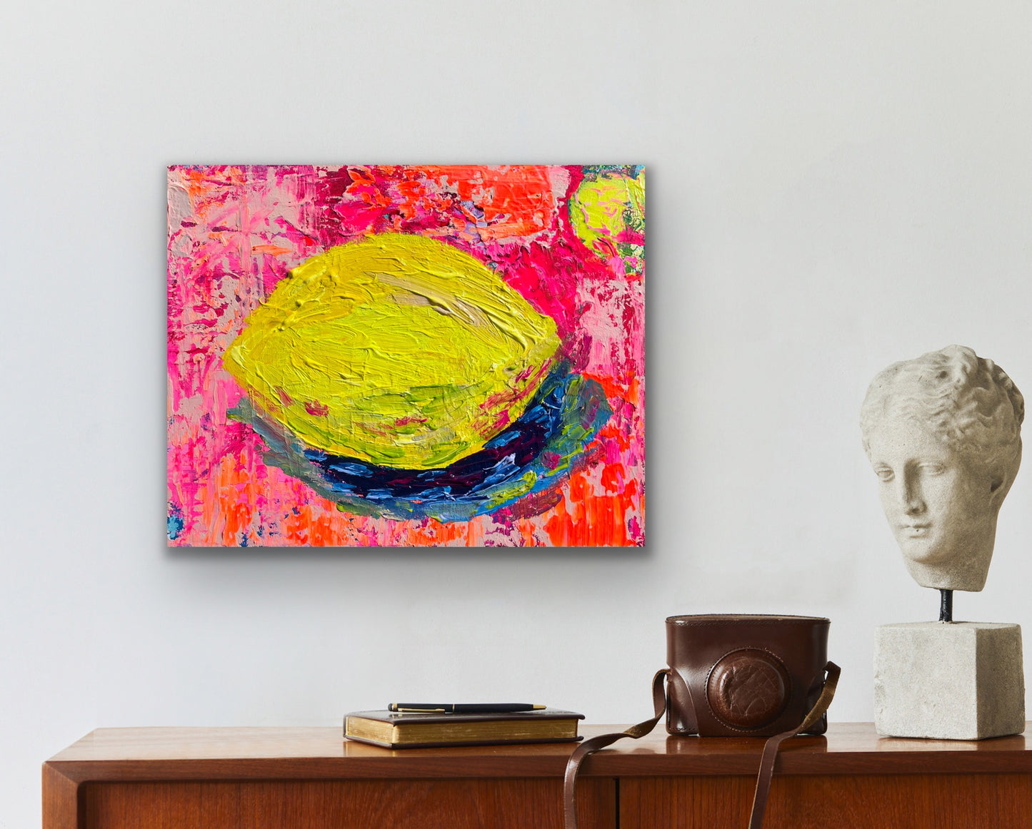 “Sitting with My F %cking Lemons” Original Painting on canvas