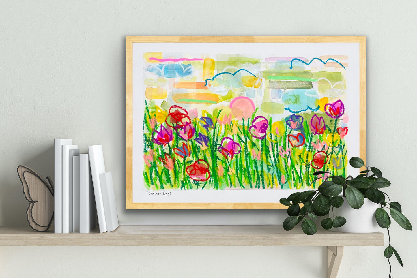 “Summer Days” original watercolor on paper