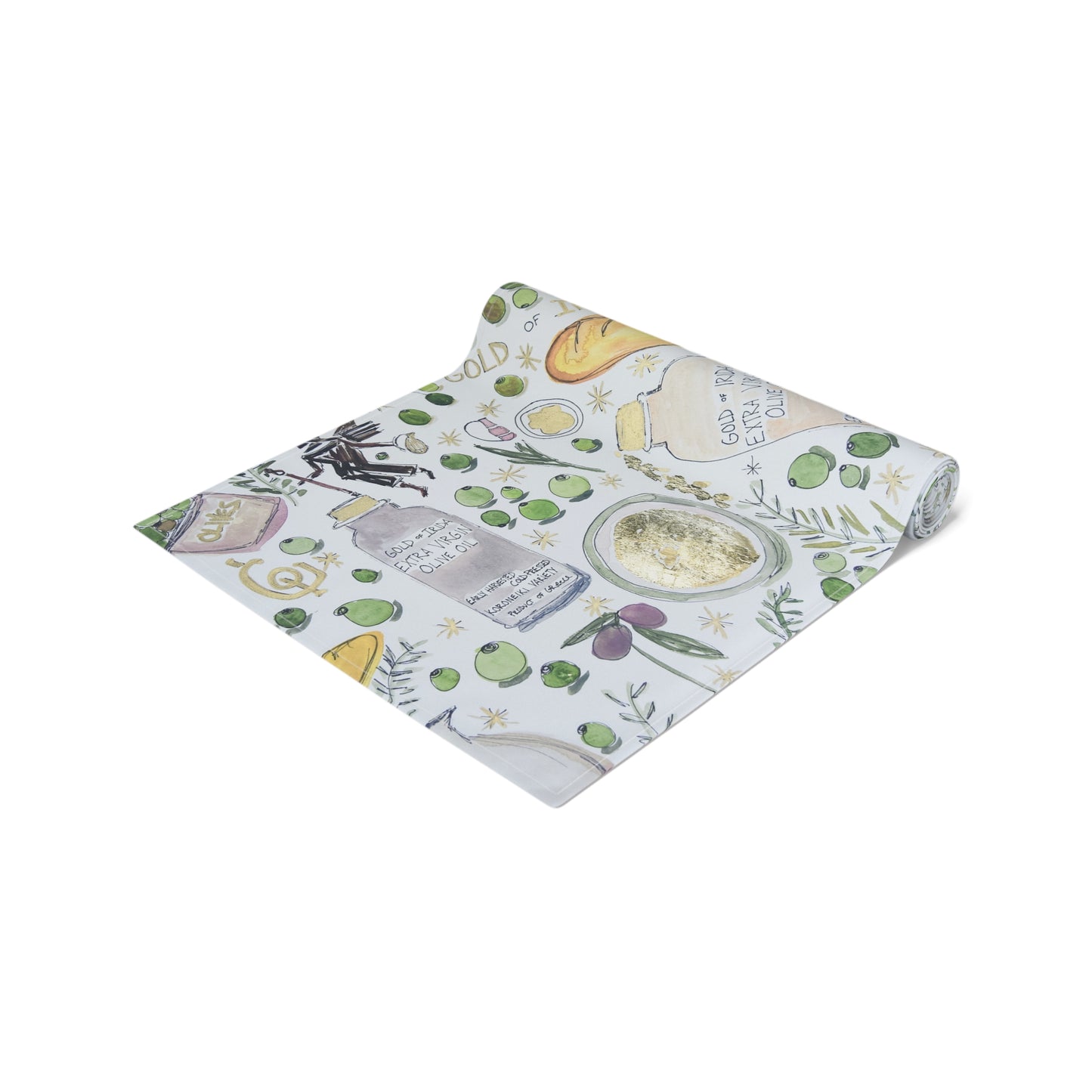 "Gold of Irida" inspired Full Table Runner (Cotton, Poly)