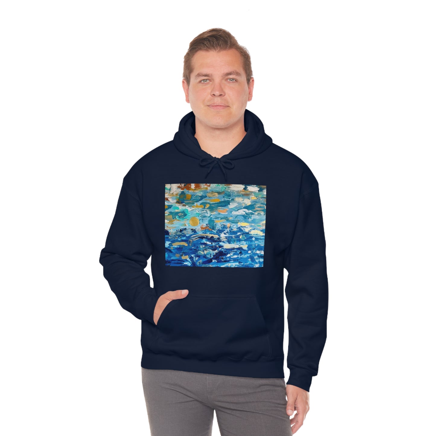 "Blue World" Unisex Heavy Blend Hooded Sweatshirt