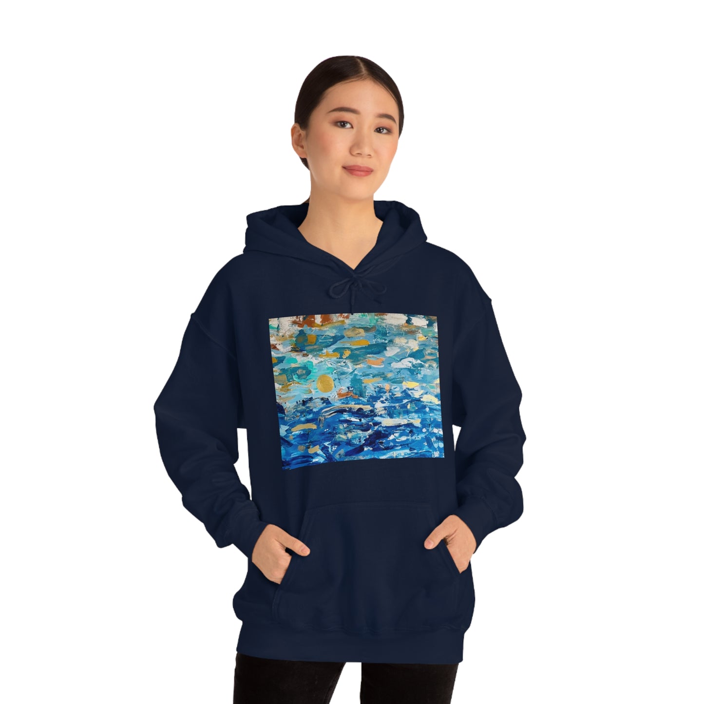 "Blue World" Unisex Heavy Blend Hooded Sweatshirt