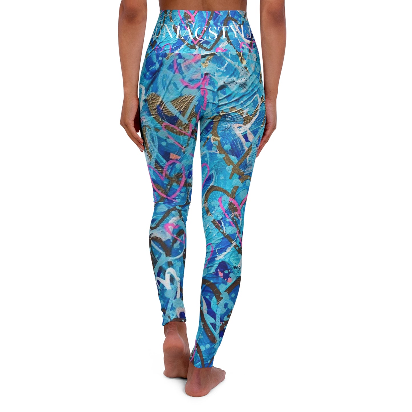 Grateful Heart Art High Waisted Yoga Leggings