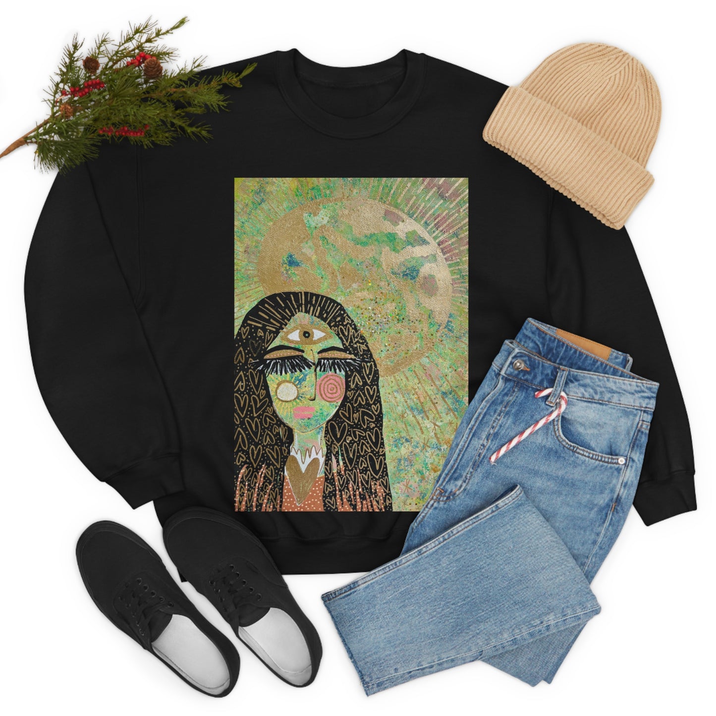"High Priestess Healer" Unisex Heavy Blend™ Crewneck Sweatshirt