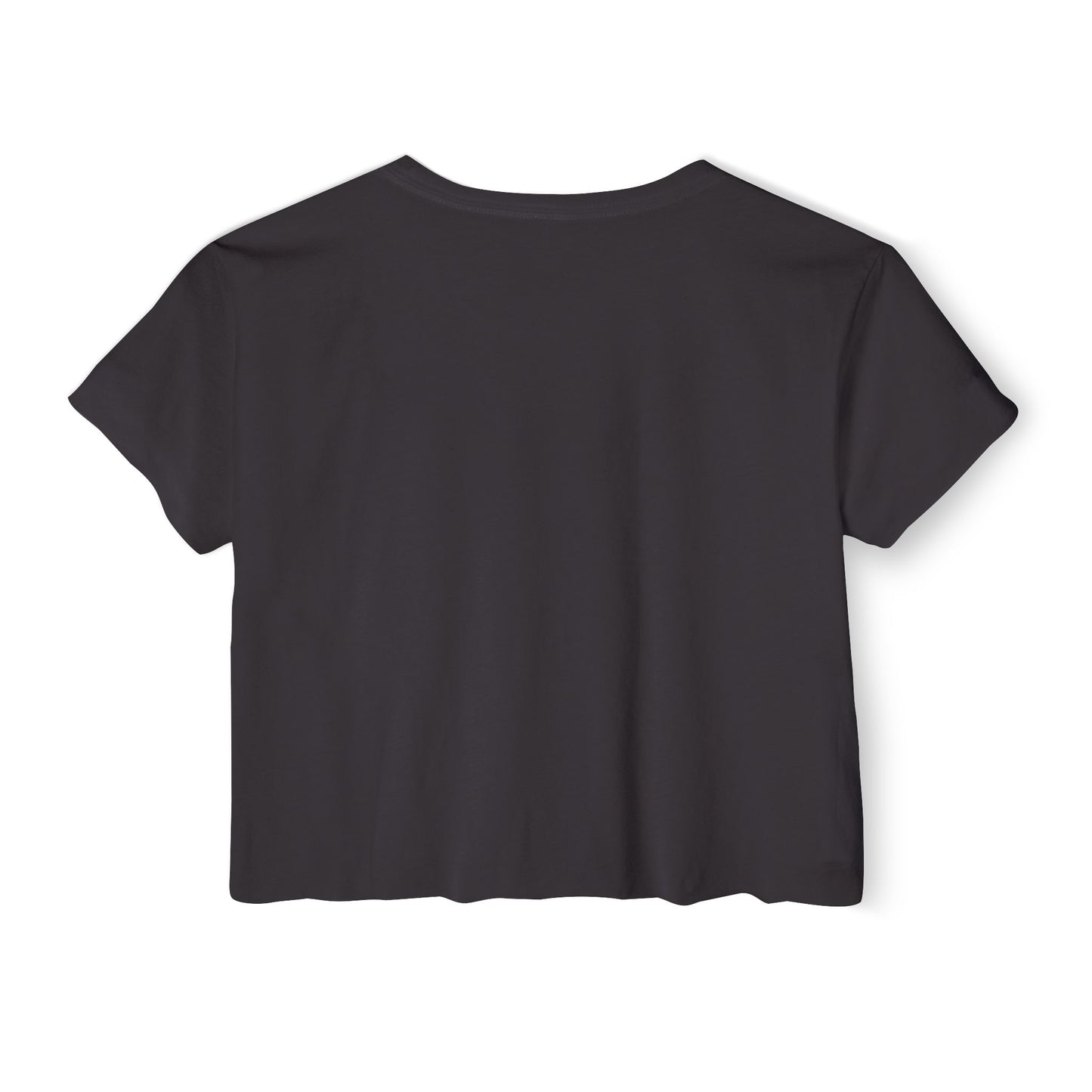 Crop Top Smiley Art Tee for Women - Shep's Famous Design