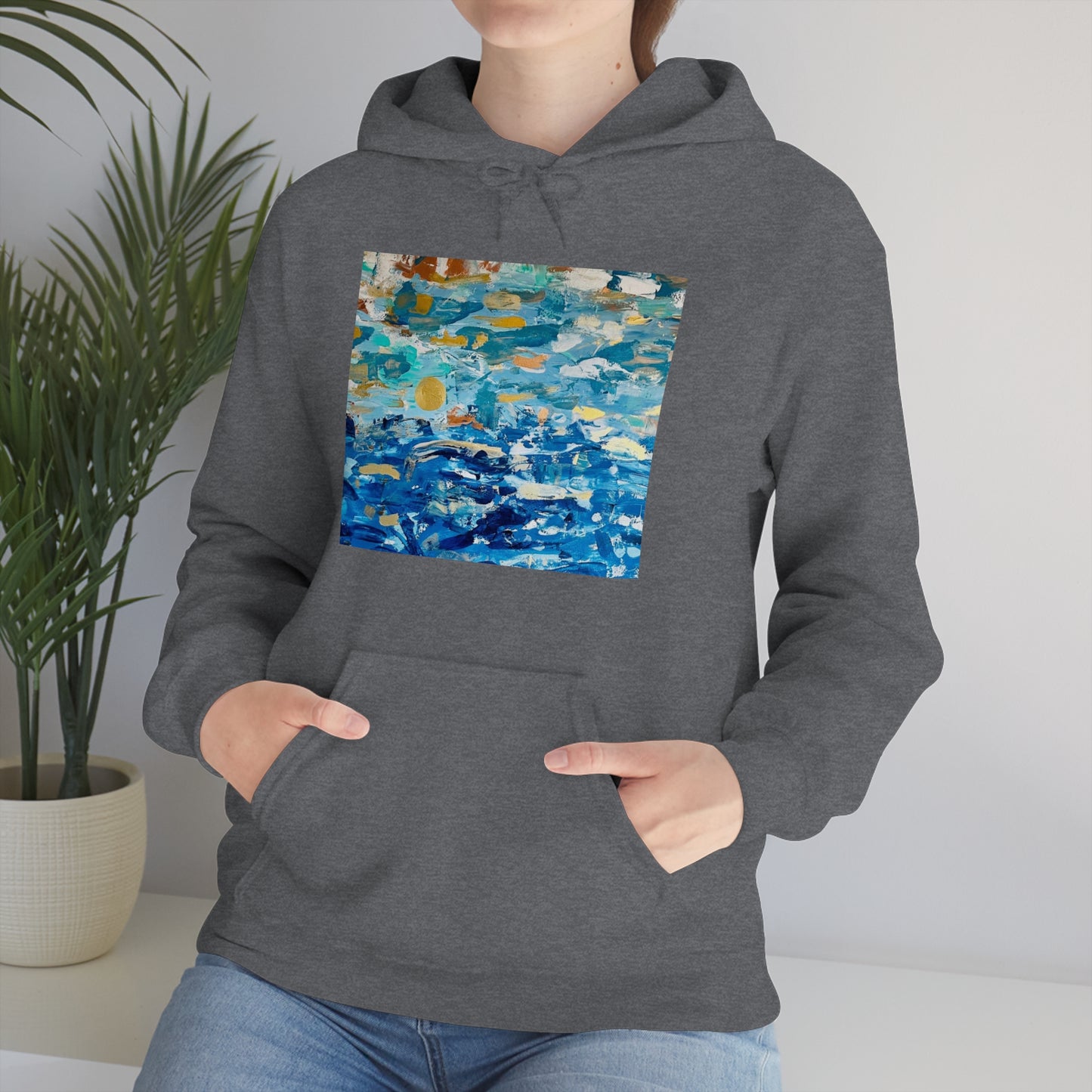 "Blue World" Unisex Heavy Blend Hooded Sweatshirt