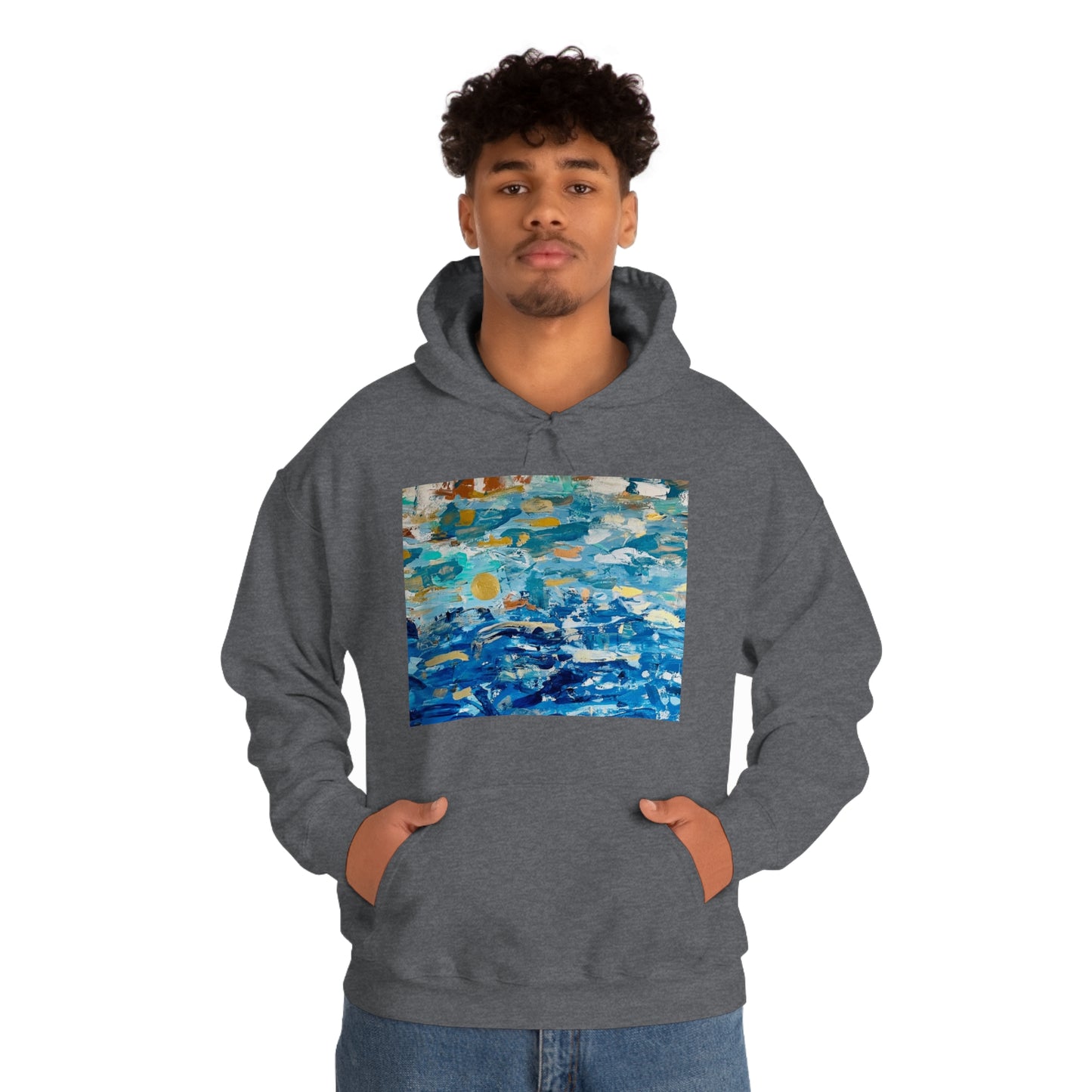 "Blue World" Unisex Heavy Blend Hooded Sweatshirt