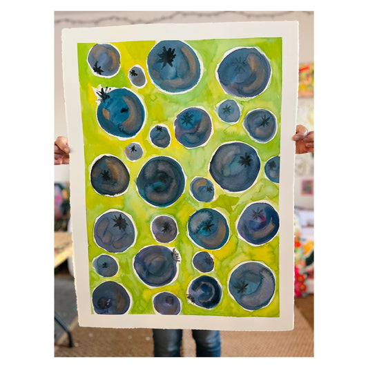 “Larger than Life” original watercolor on paper