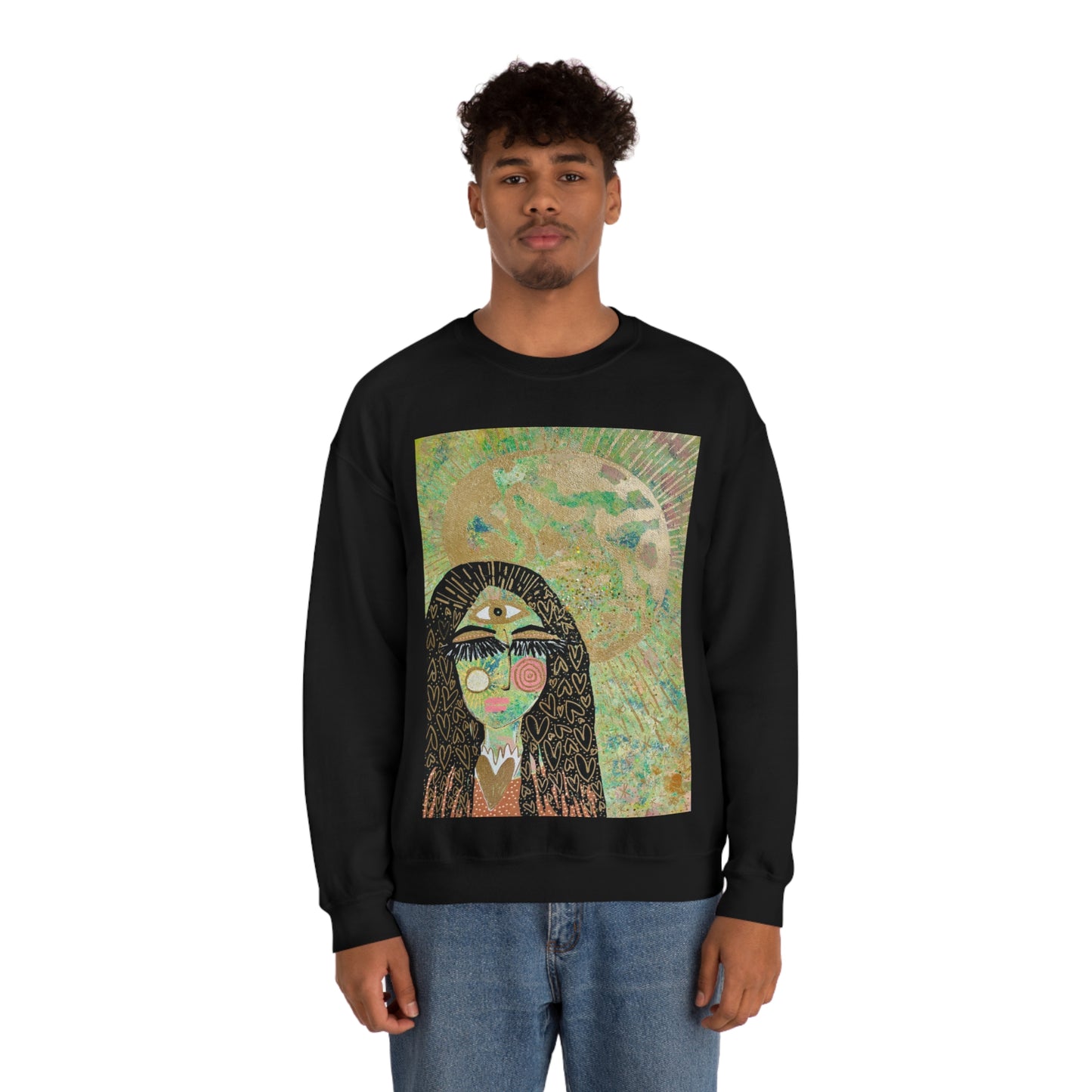 "High Priestess Healer" Unisex Heavy Blend™ Crewneck Sweatshirt
