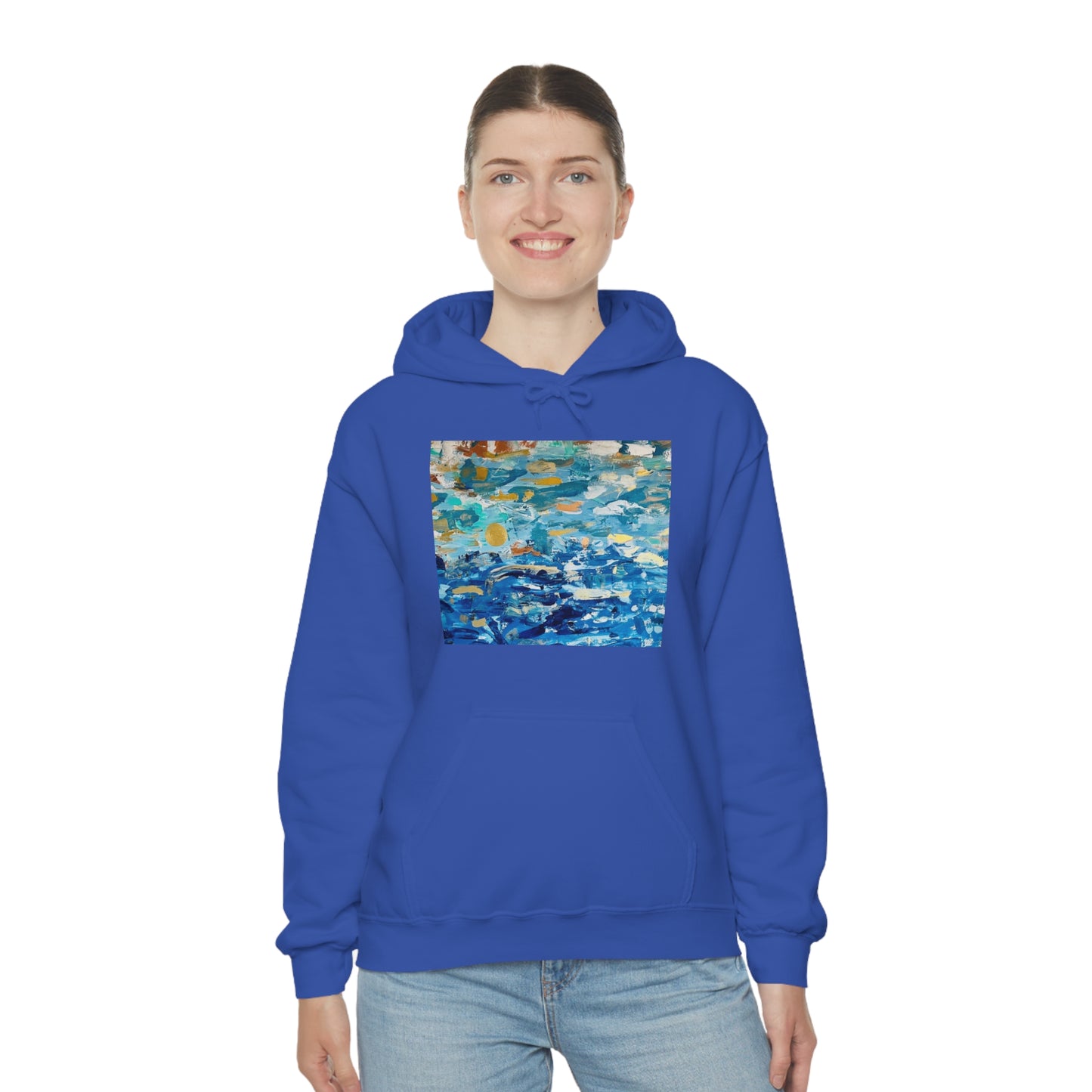"Blue World" Unisex Heavy Blend Hooded Sweatshirt