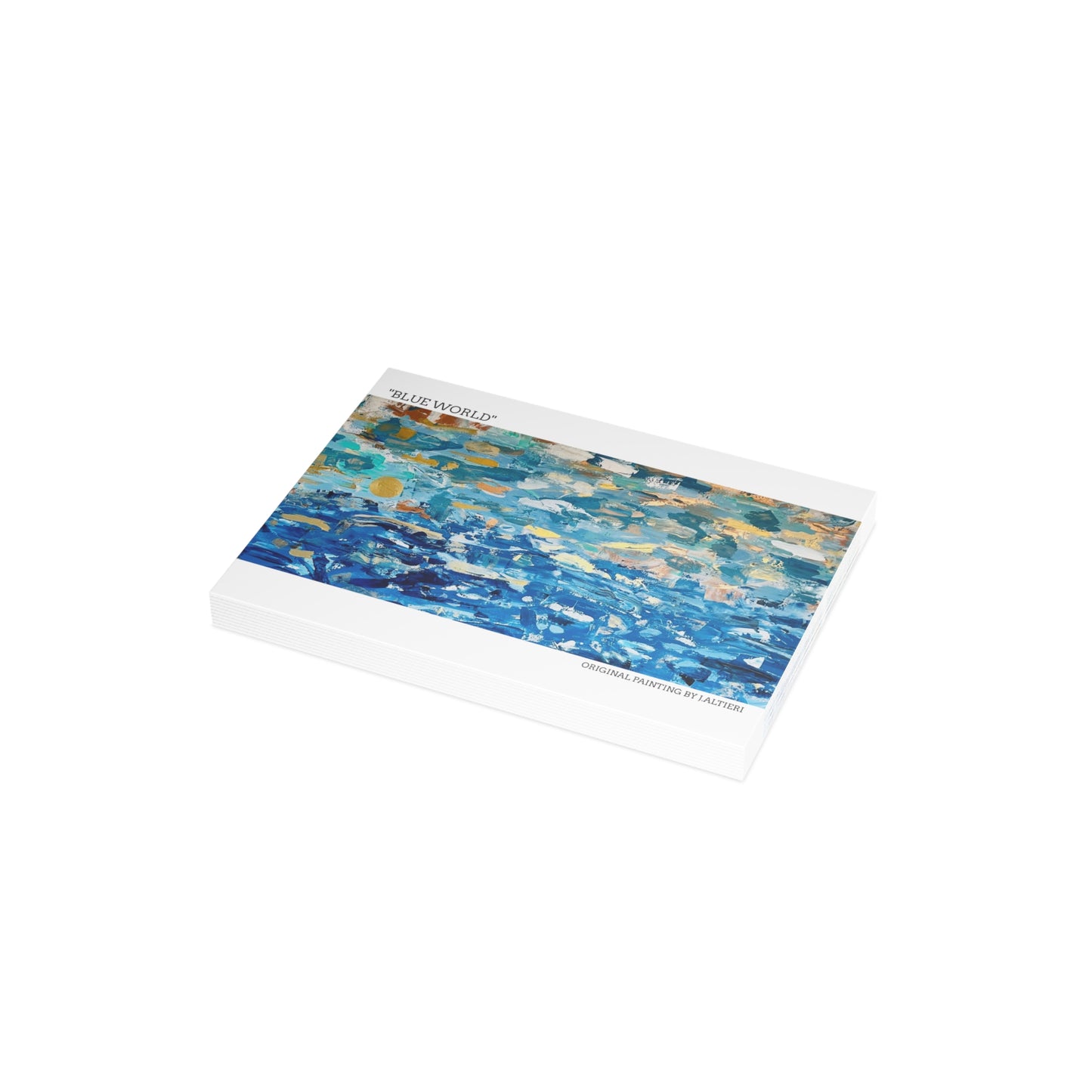 Blue World Postcard Bundles (envelopes included)