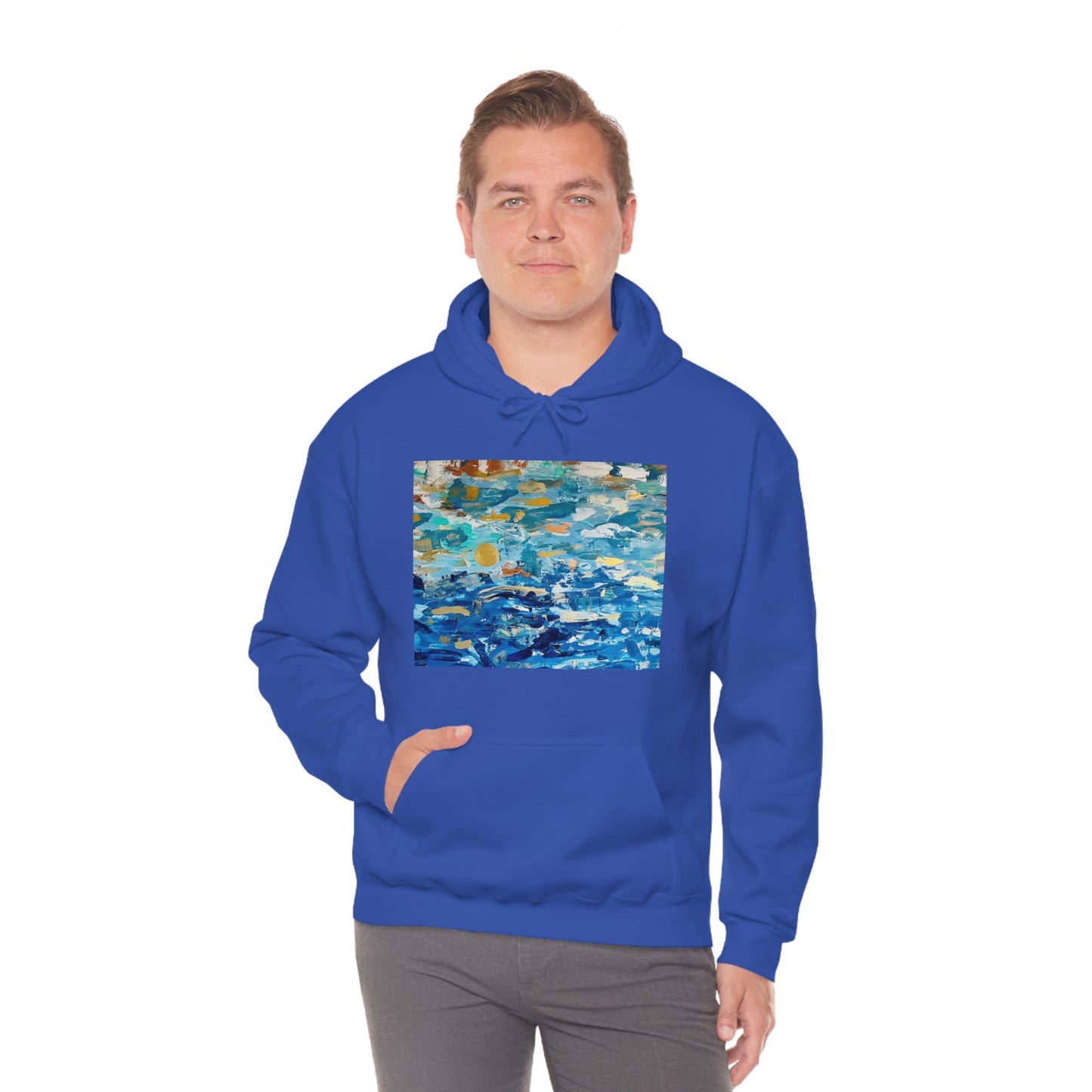 "Blue World" Unisex Heavy Blend Hooded Sweatshirt