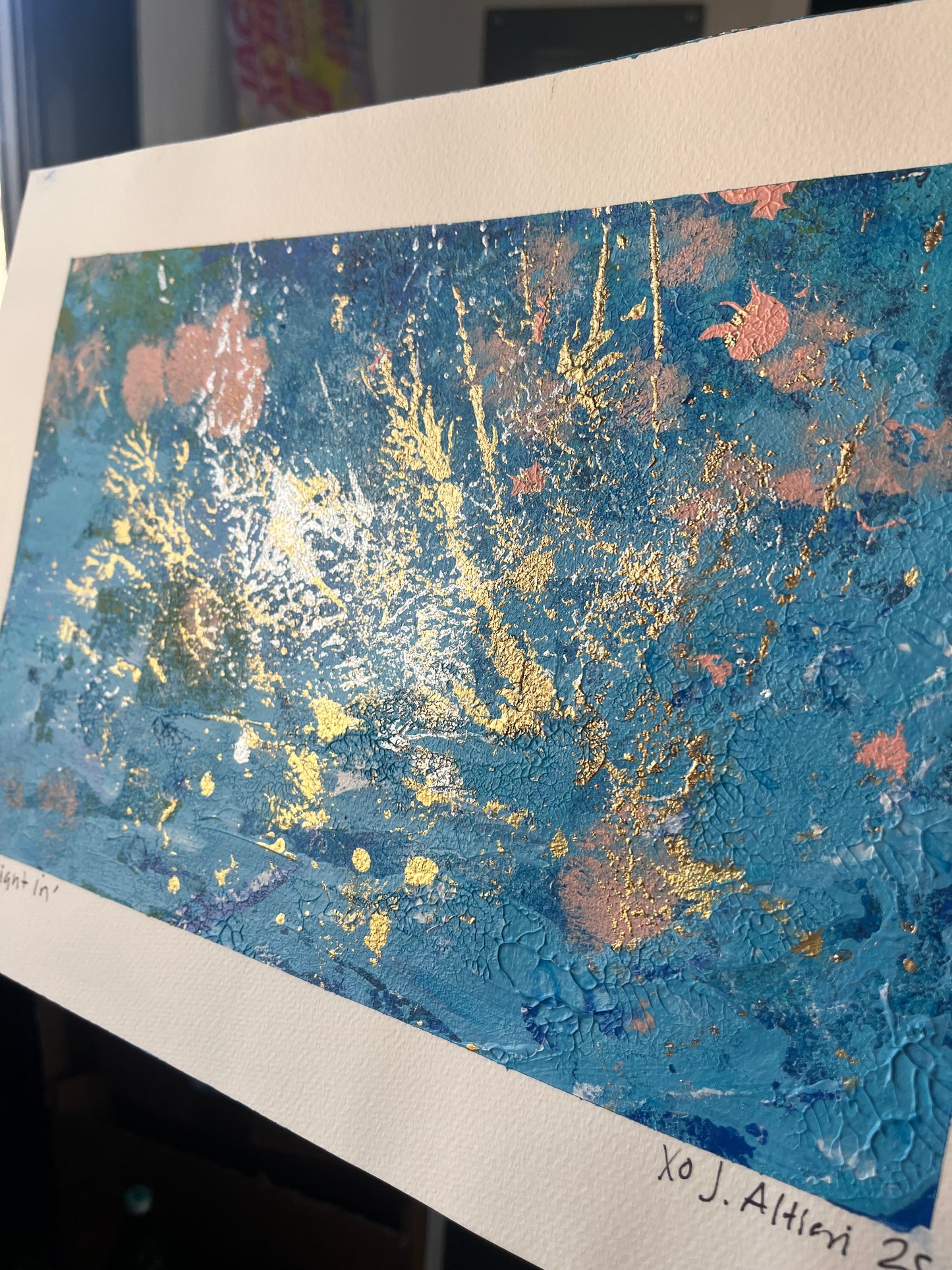 “Dive Right In” original painting on paper