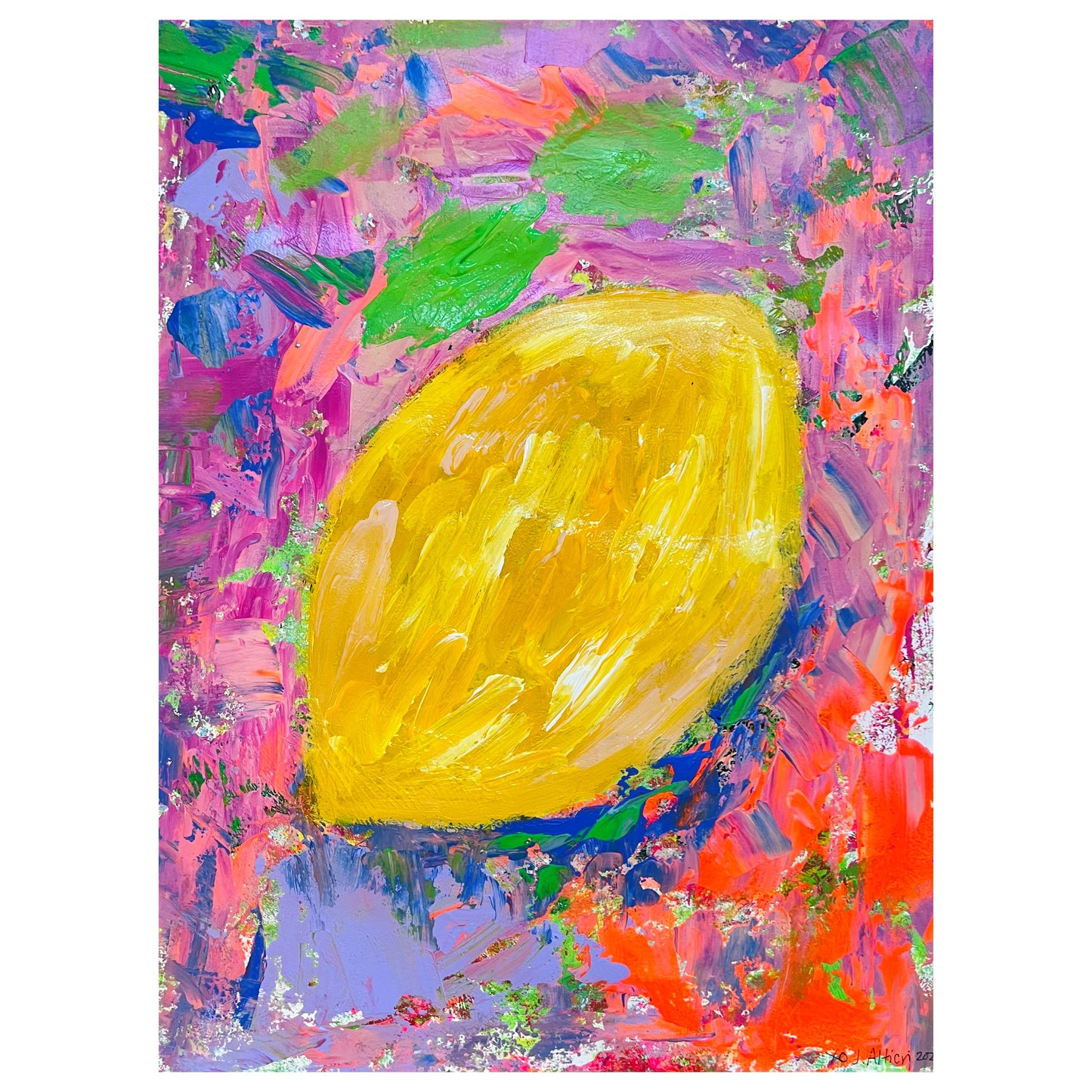 “Italy is the Light at the End of this Tunnel” original acrylic on paper