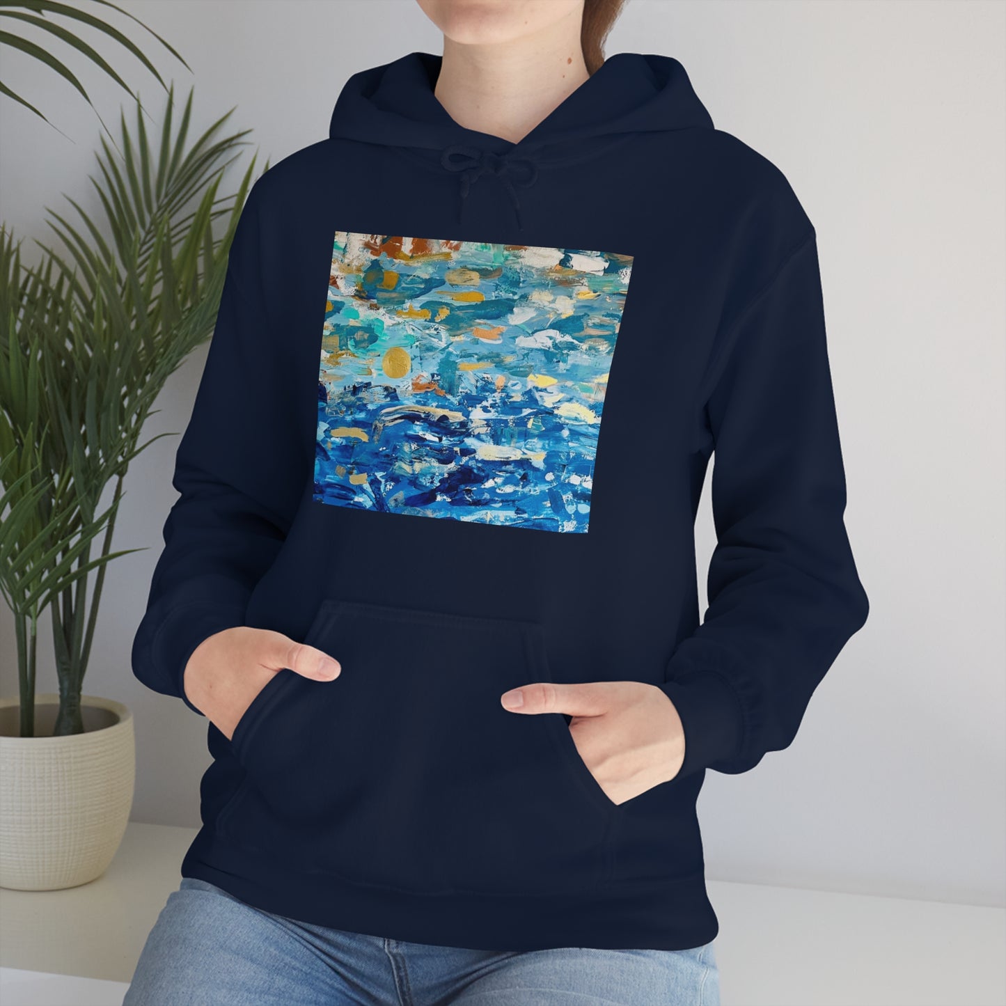 "Blue World" Unisex Heavy Blend Hooded Sweatshirt