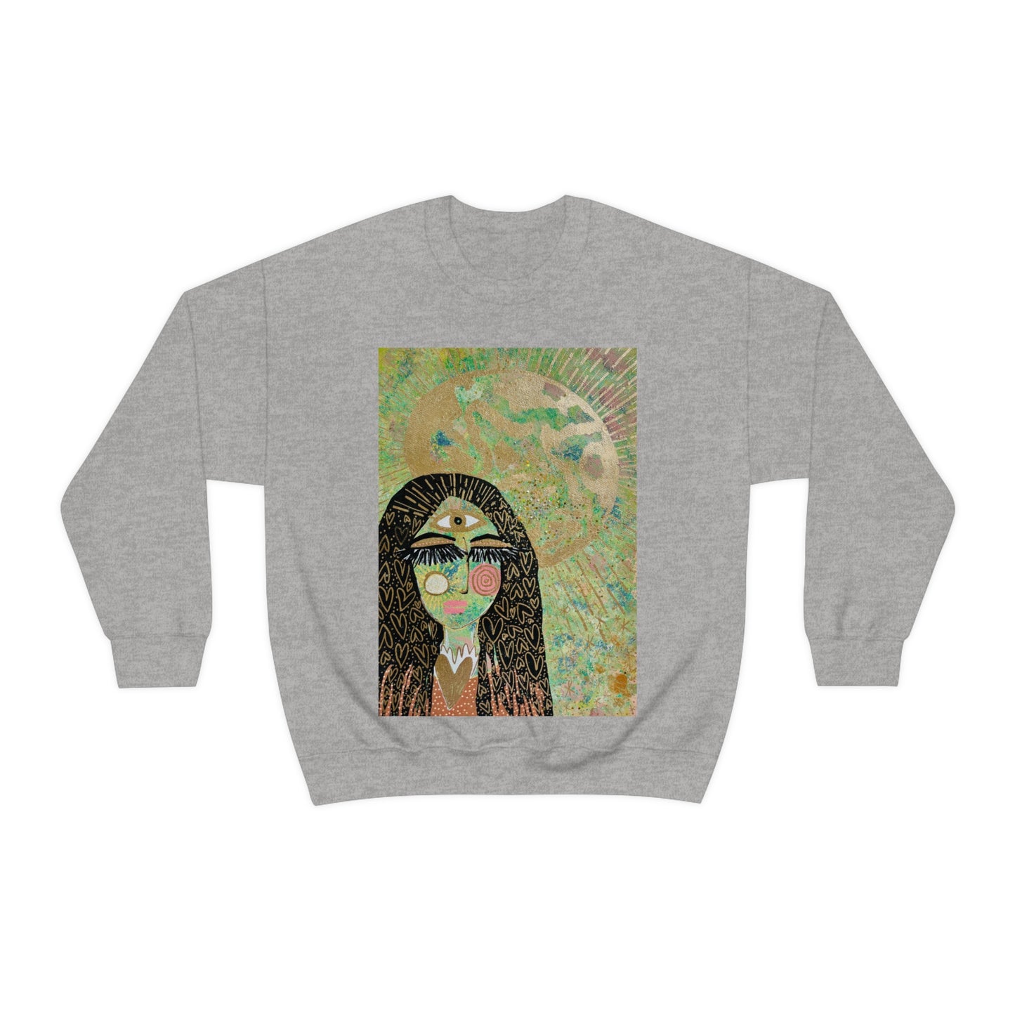 "High Priestess Healer" Unisex Heavy Blend™ Crewneck Sweatshirt