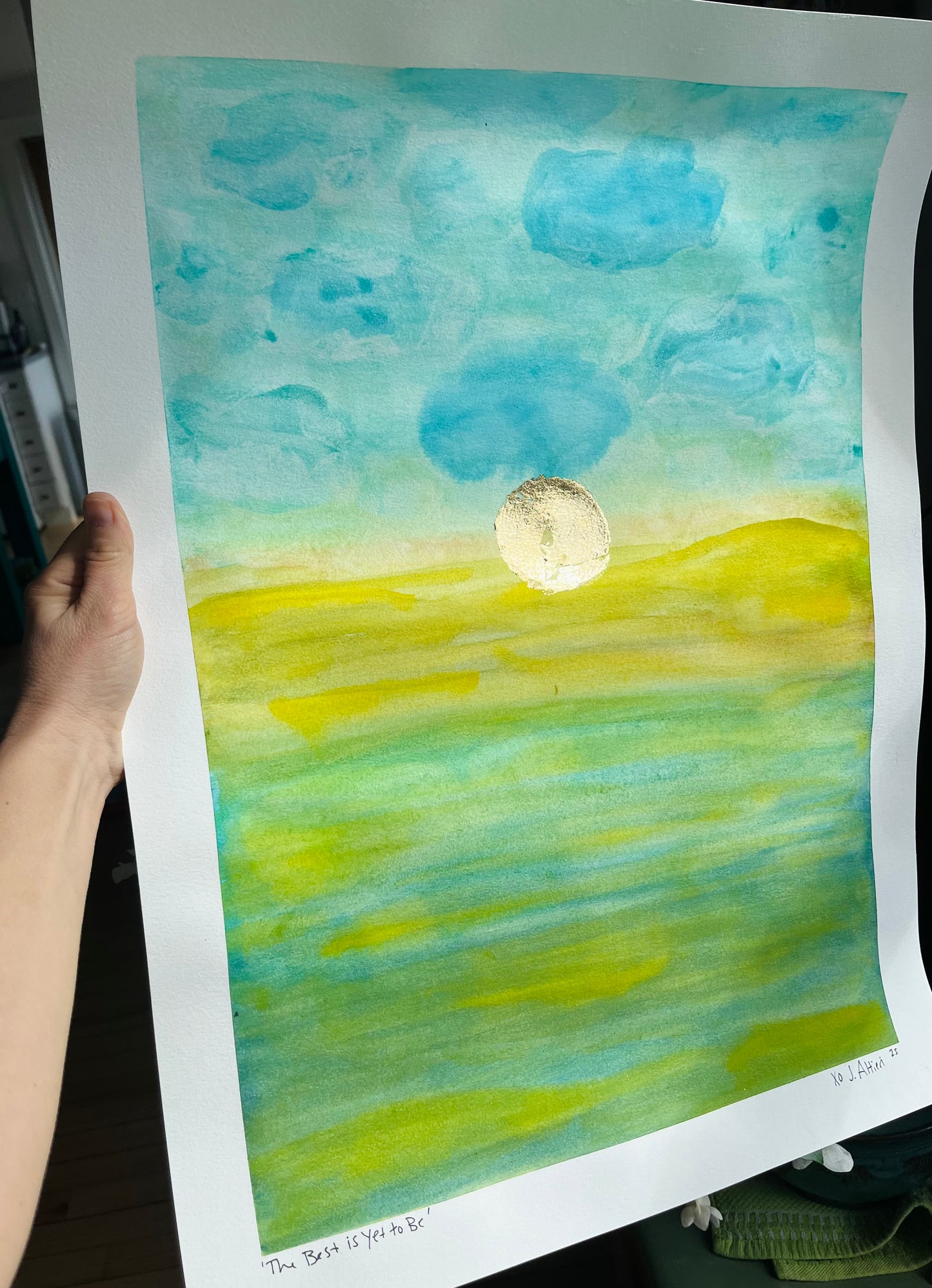 “The Best is Yet to Be” original painting on paper