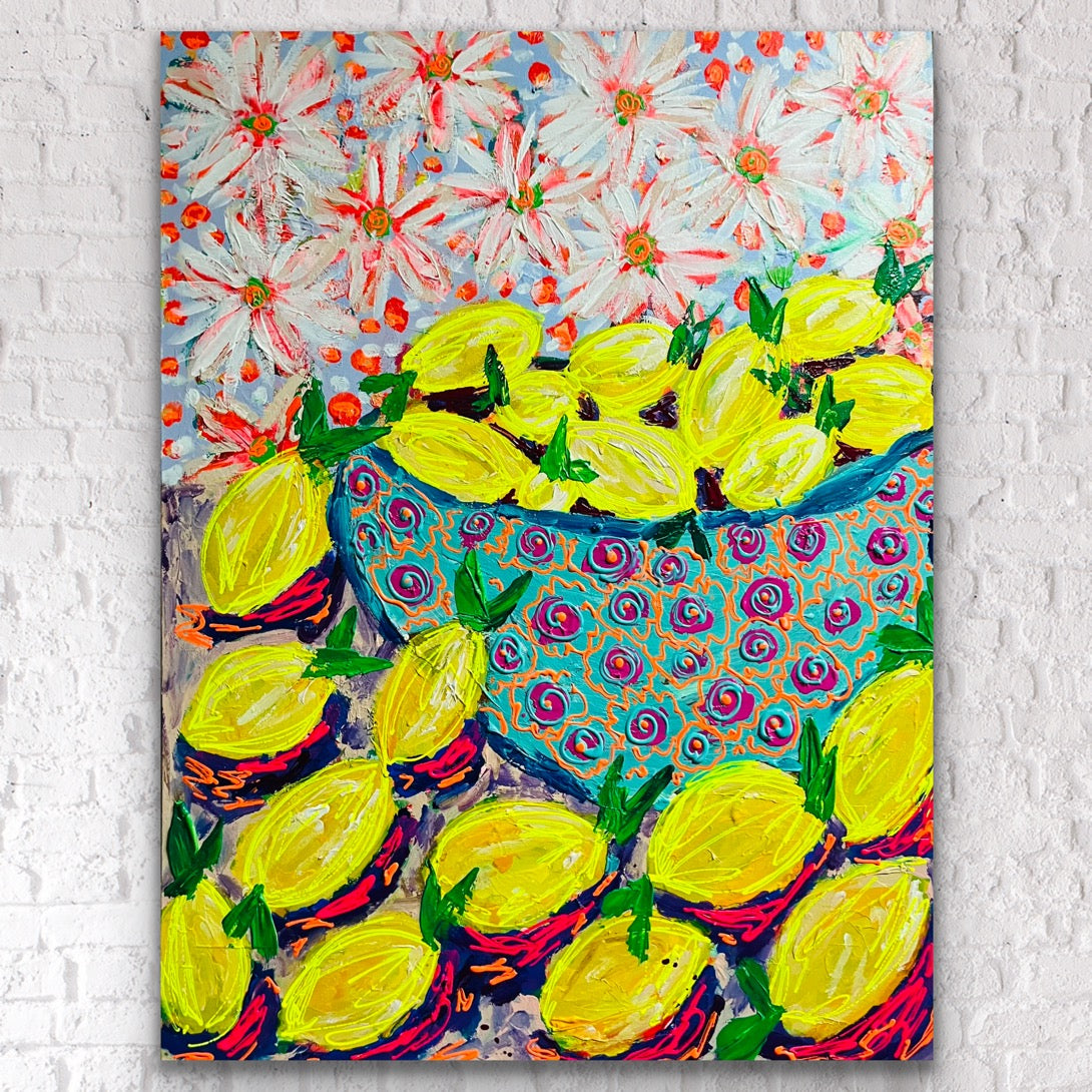 “The Stuff of Life” Original Painting on Gallery Wrapped Canvas.