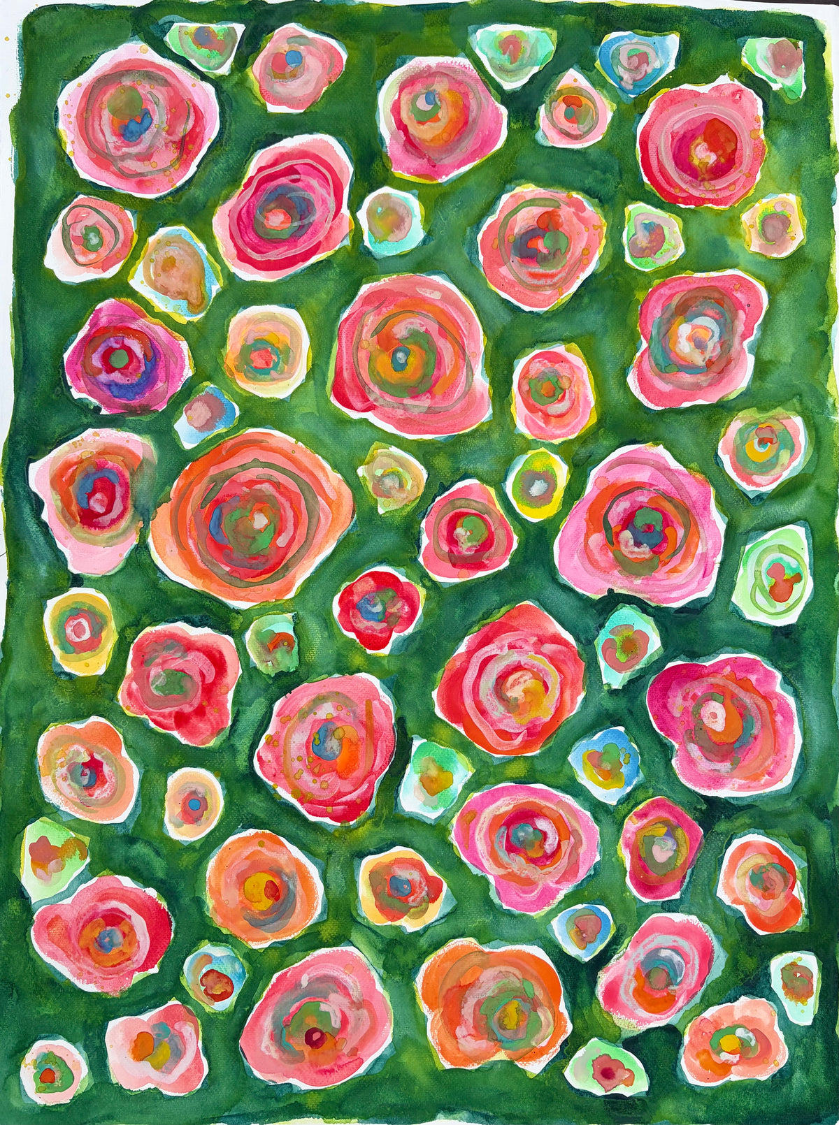“Life Loves Me” original watercolor on paper