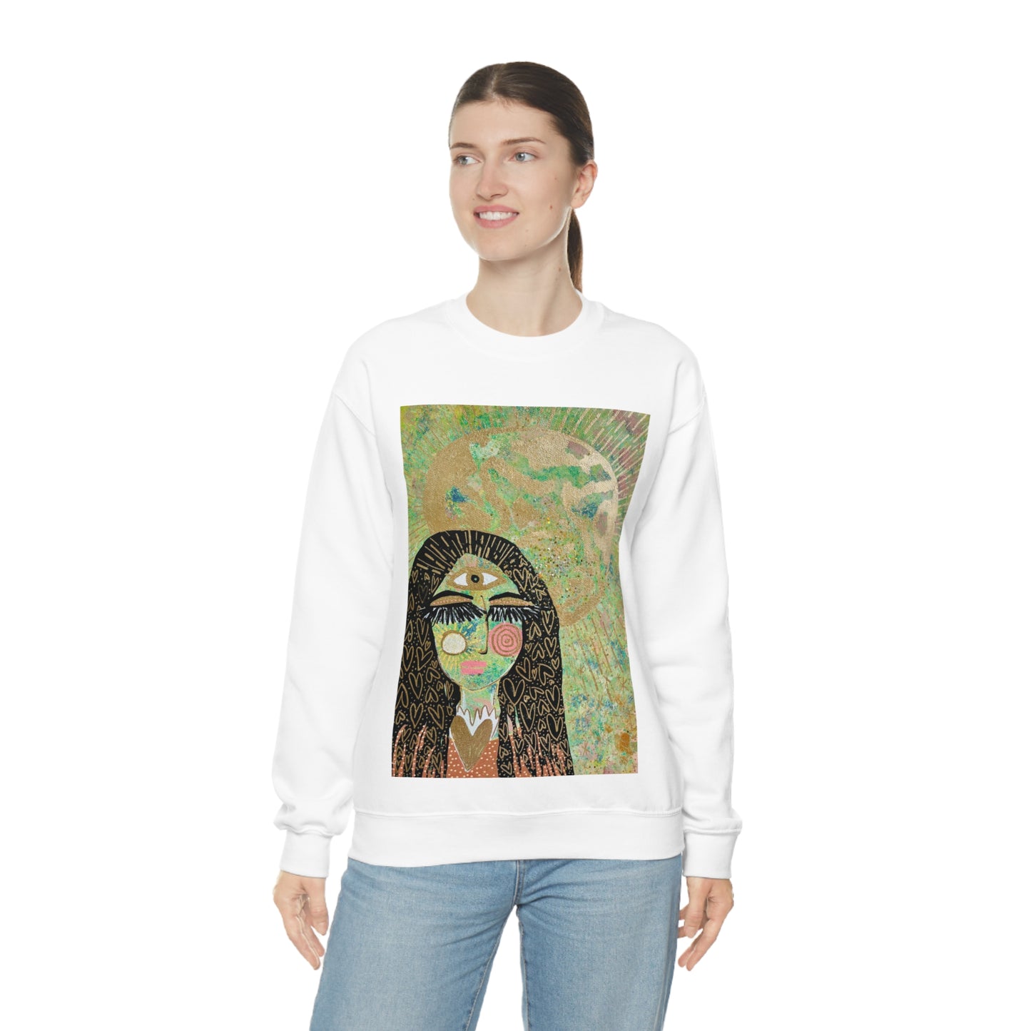 "High Priestess Healer" Unisex Heavy Blend™ Crewneck Sweatshirt