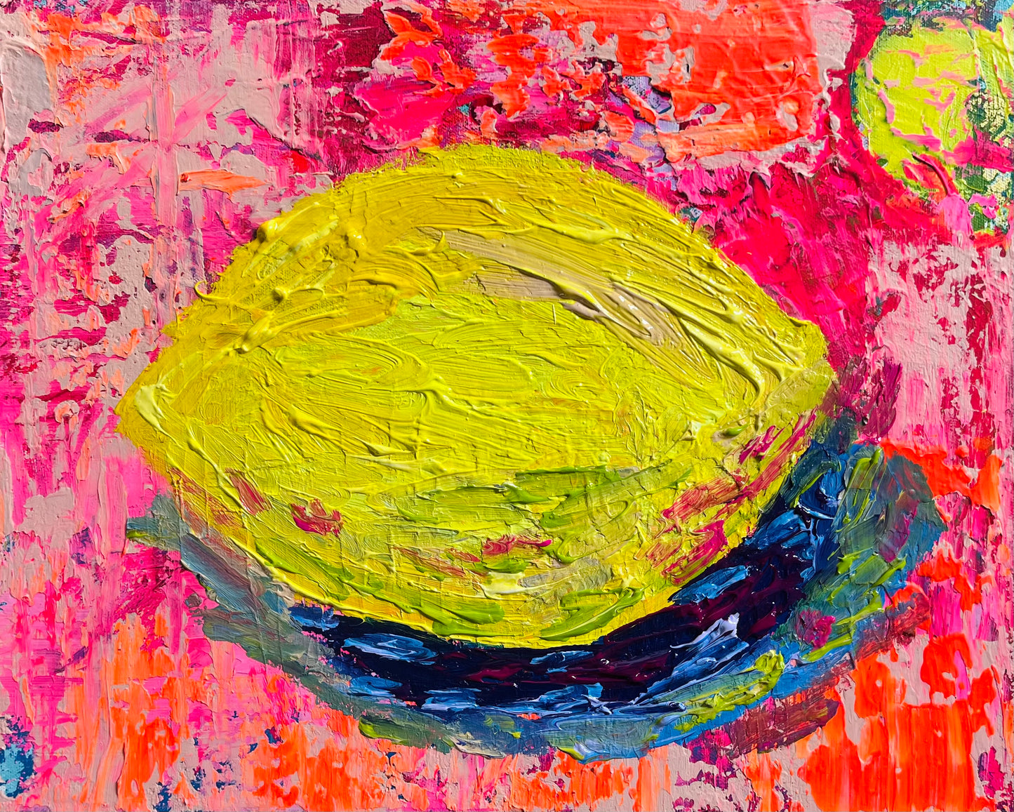 “Sitting with My F %cking Lemons” Original Painting on canvas