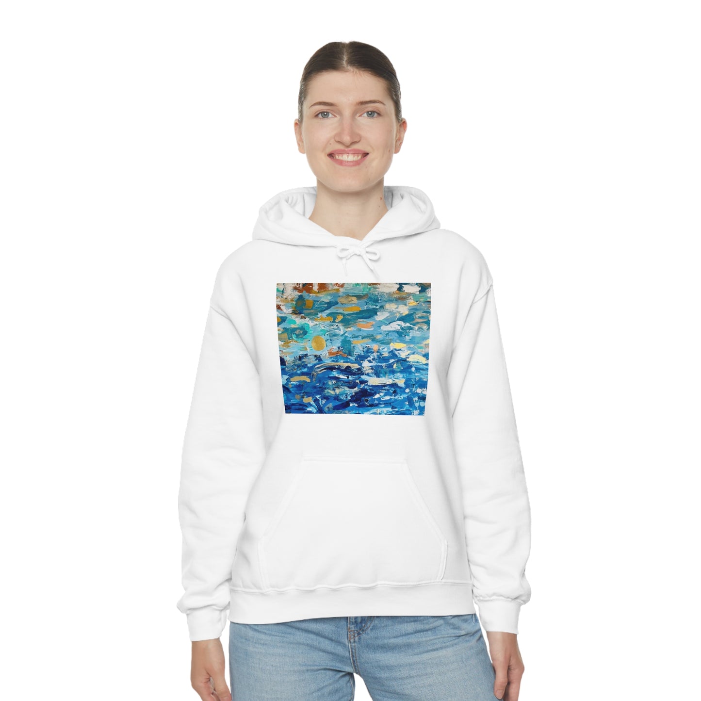 "Blue World" Unisex Heavy Blend Hooded Sweatshirt