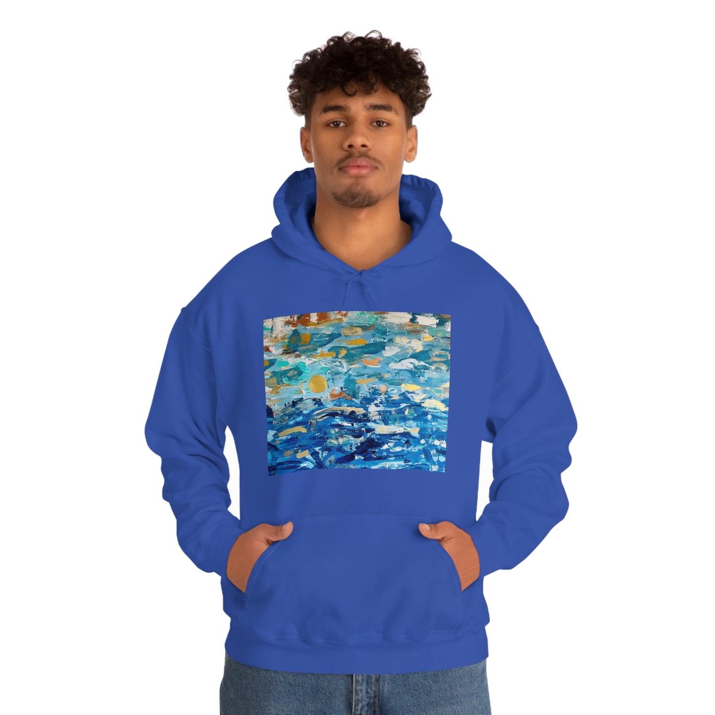 "Blue World" Unisex Heavy Blend Hooded Sweatshirt