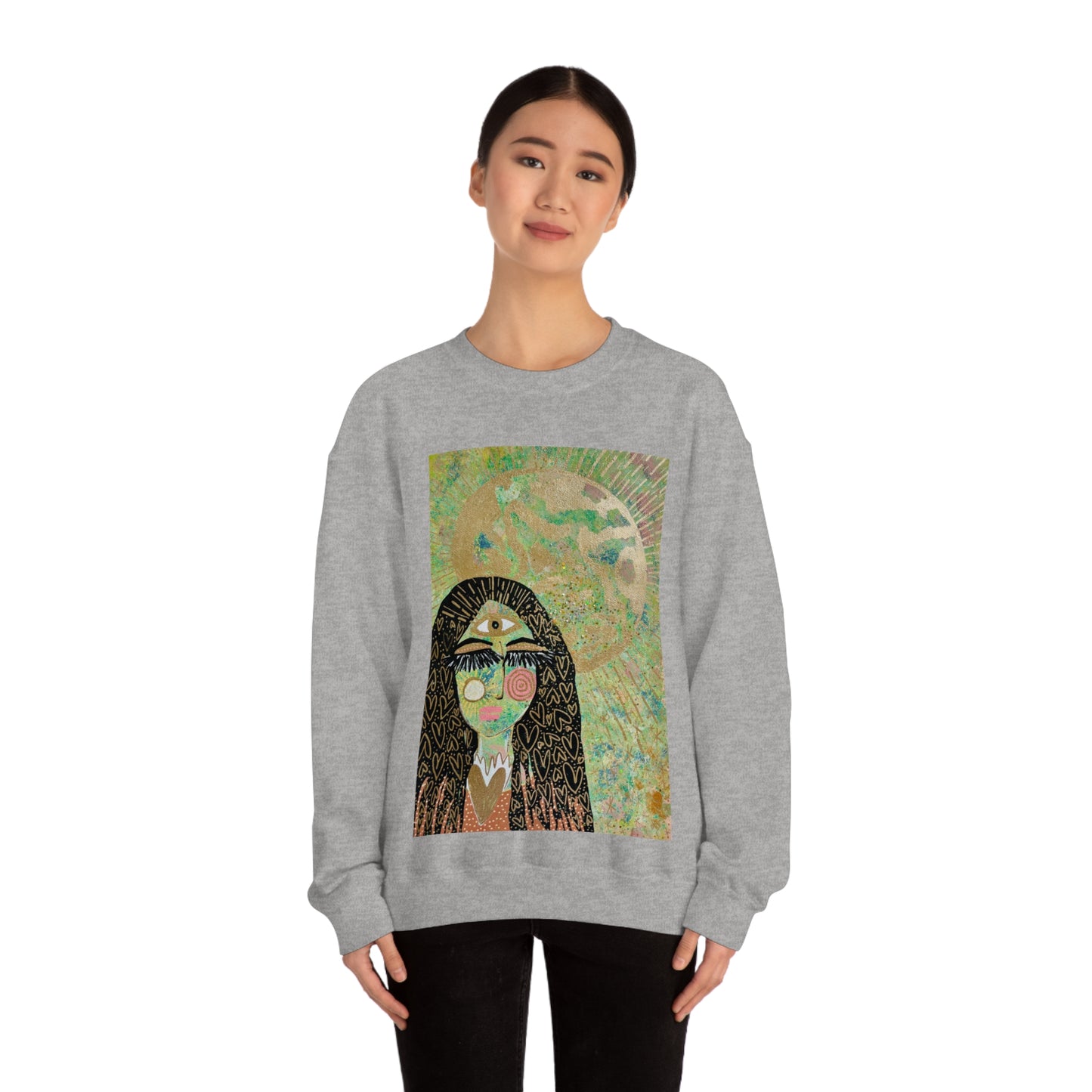 "High Priestess Healer" Unisex Heavy Blend™ Crewneck Sweatshirt
