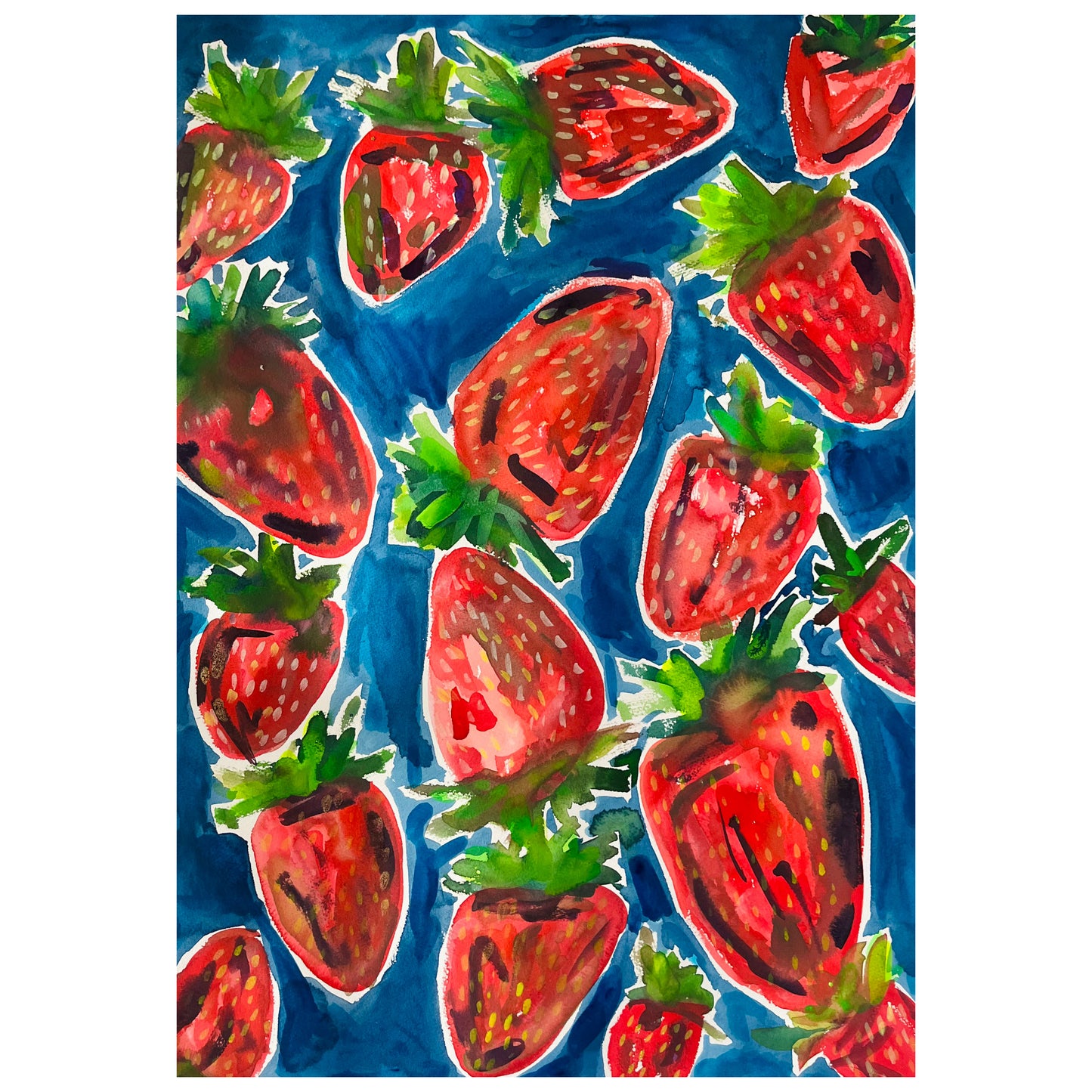 “The Ripe Life” Original Painting on paper (unframed)