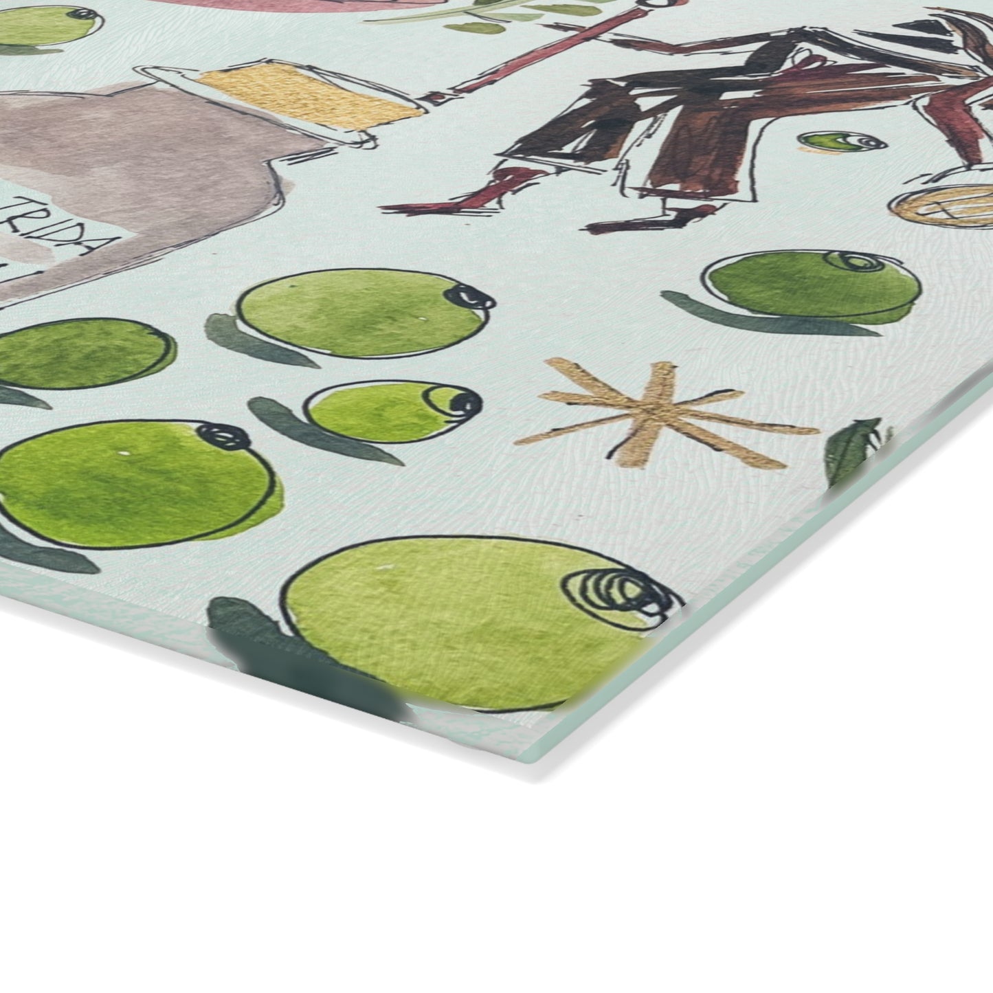 "Gold of Irida" Glass Cutting Board