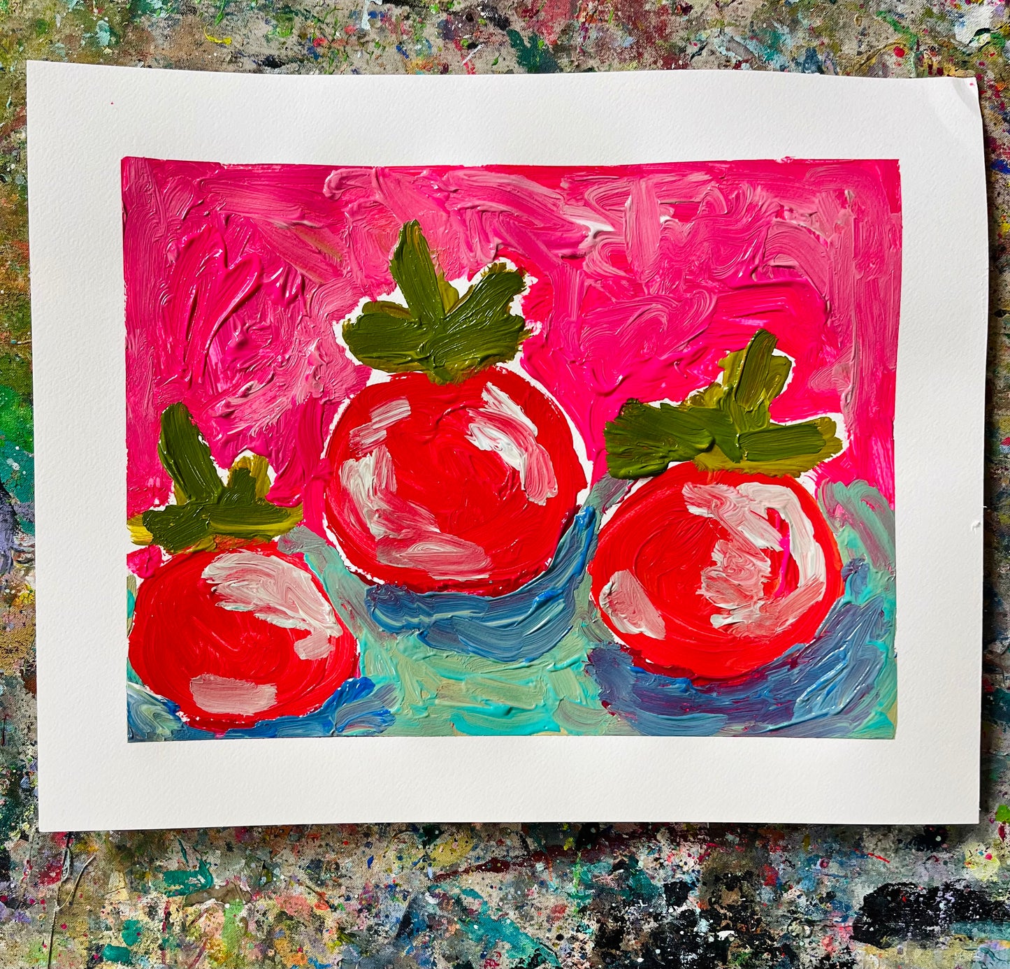 “Tomato Tomato” FRAMED original painting