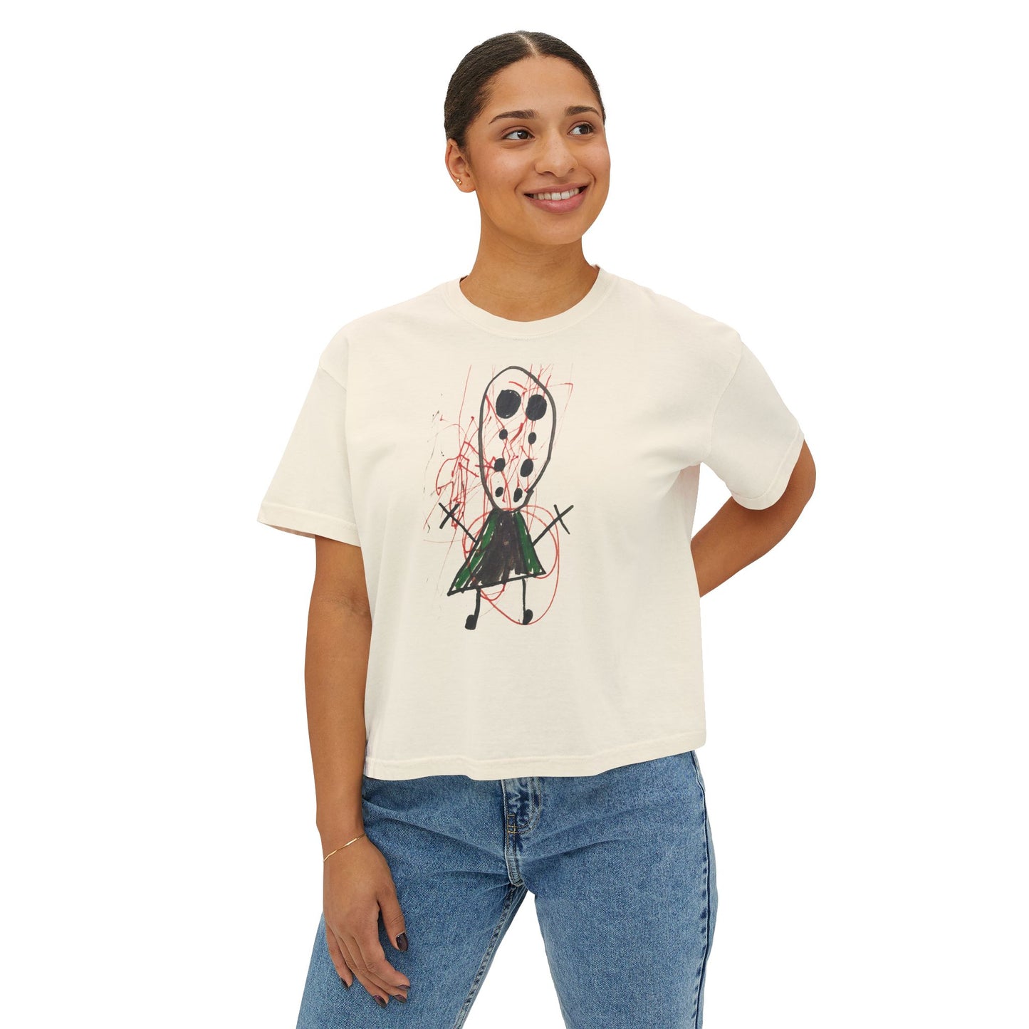Shep’s Scary Guy Women's Boxy Tee