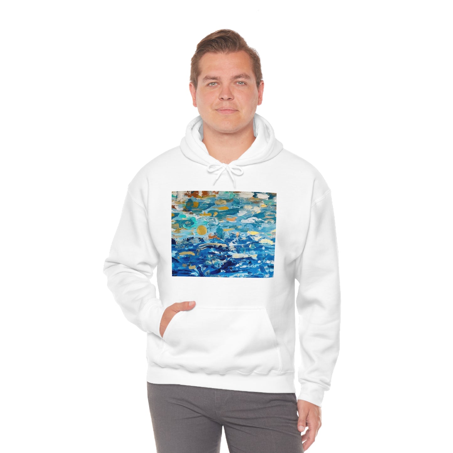 "Blue World" Unisex Heavy Blend Hooded Sweatshirt