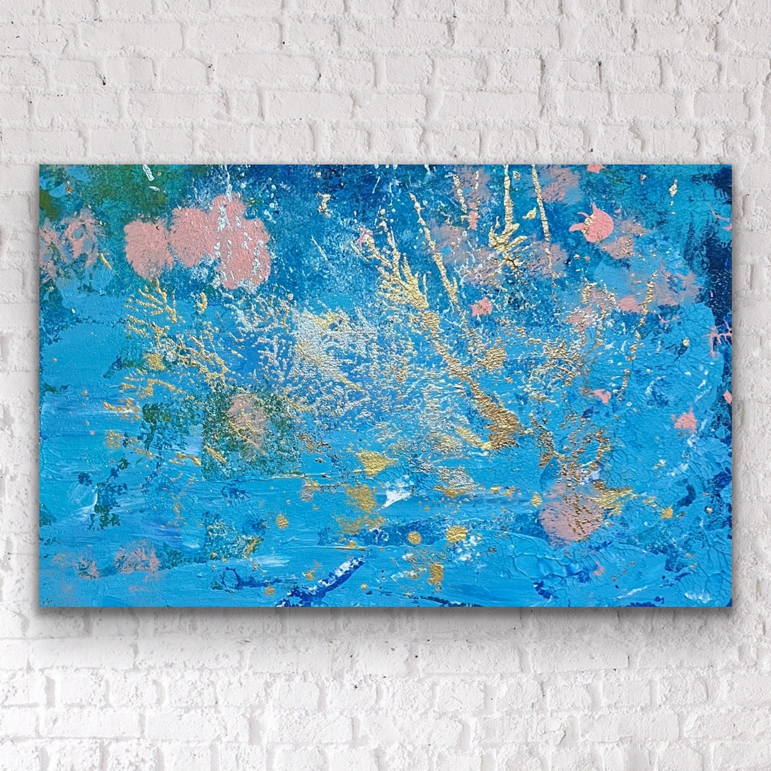 “Dive Right In” original painting on paper