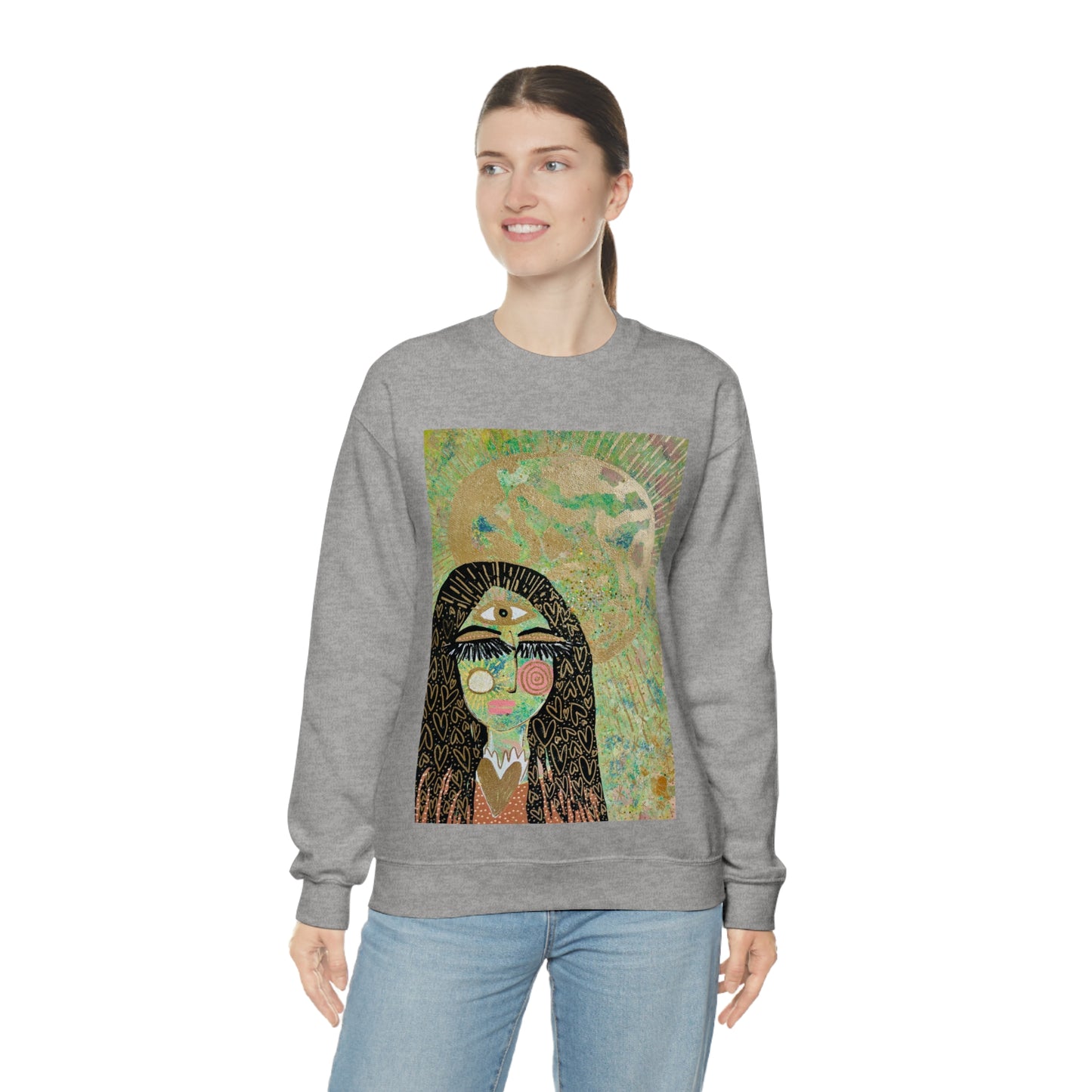 "High Priestess Healer" Unisex Heavy Blend™ Crewneck Sweatshirt