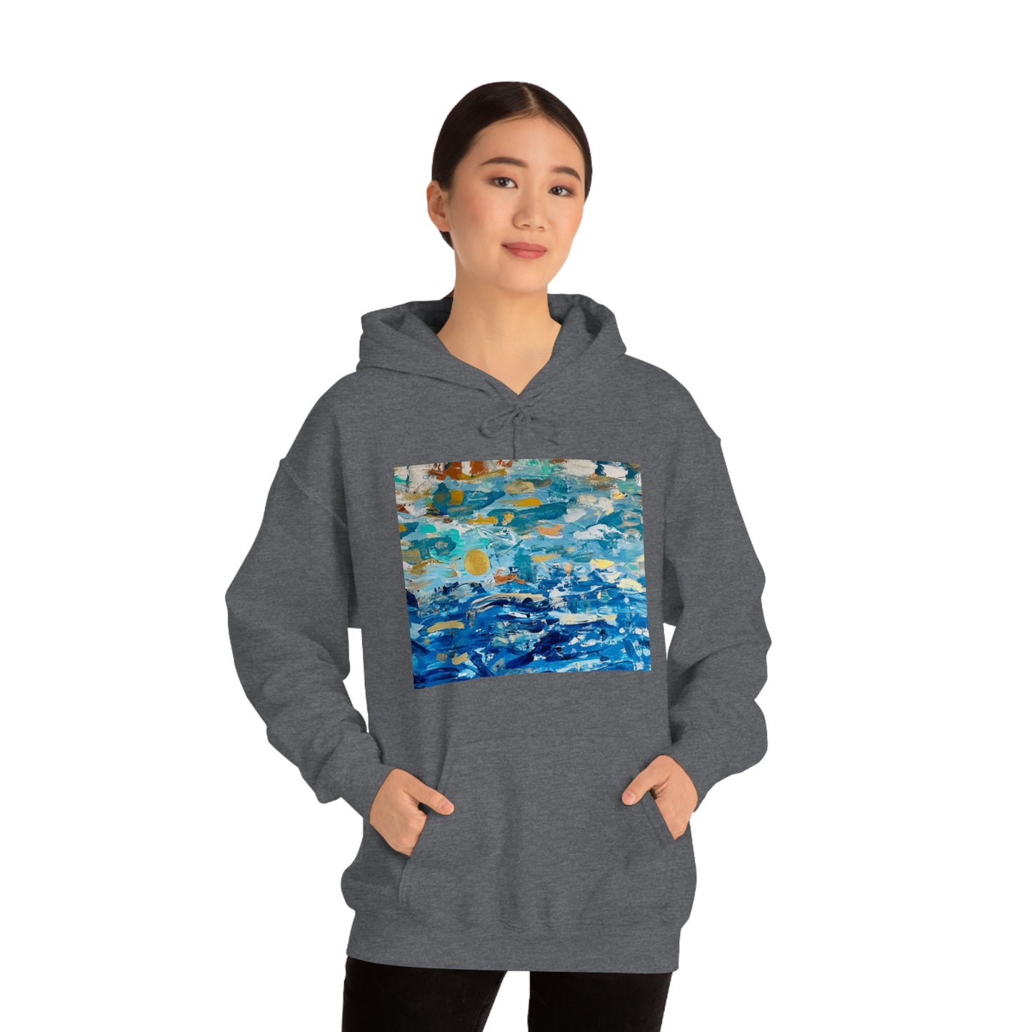 "Blue World" Unisex Heavy Blend Hooded Sweatshirt
