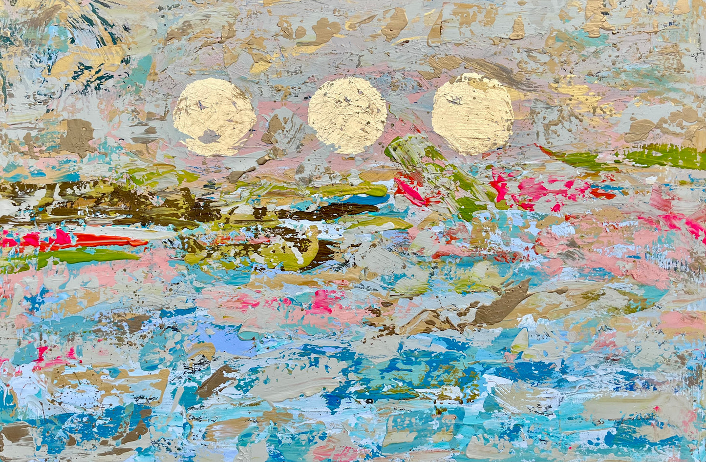 “Expanded Consciousness” Original Painting on canvas with gold leaf