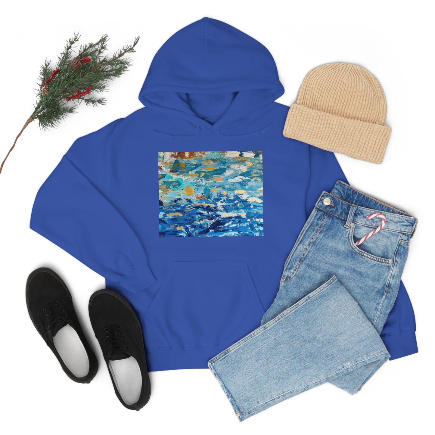 "Blue World" Unisex Heavy Blend Hooded Sweatshirt