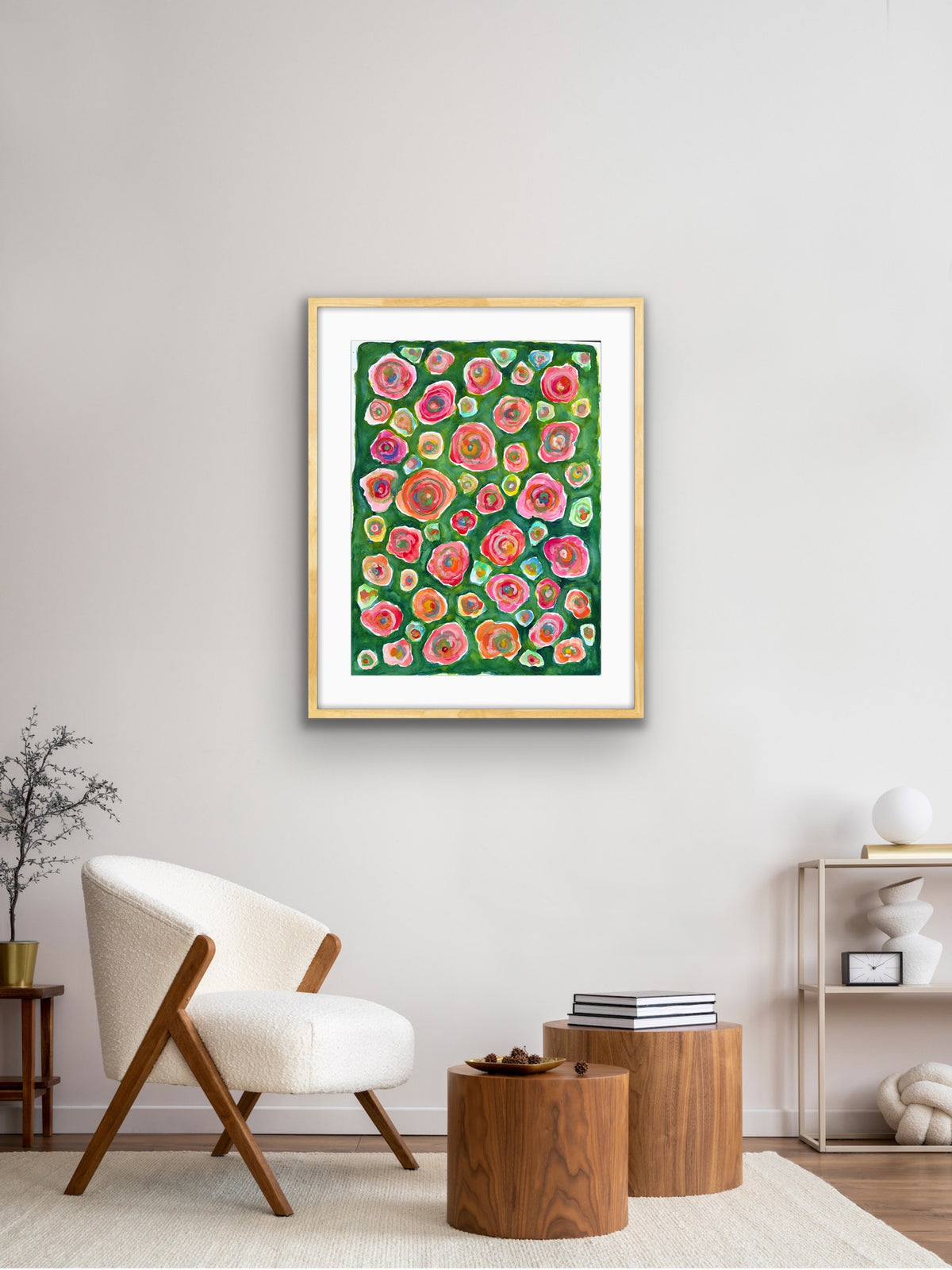 “Life Loves Me” original watercolor on paper