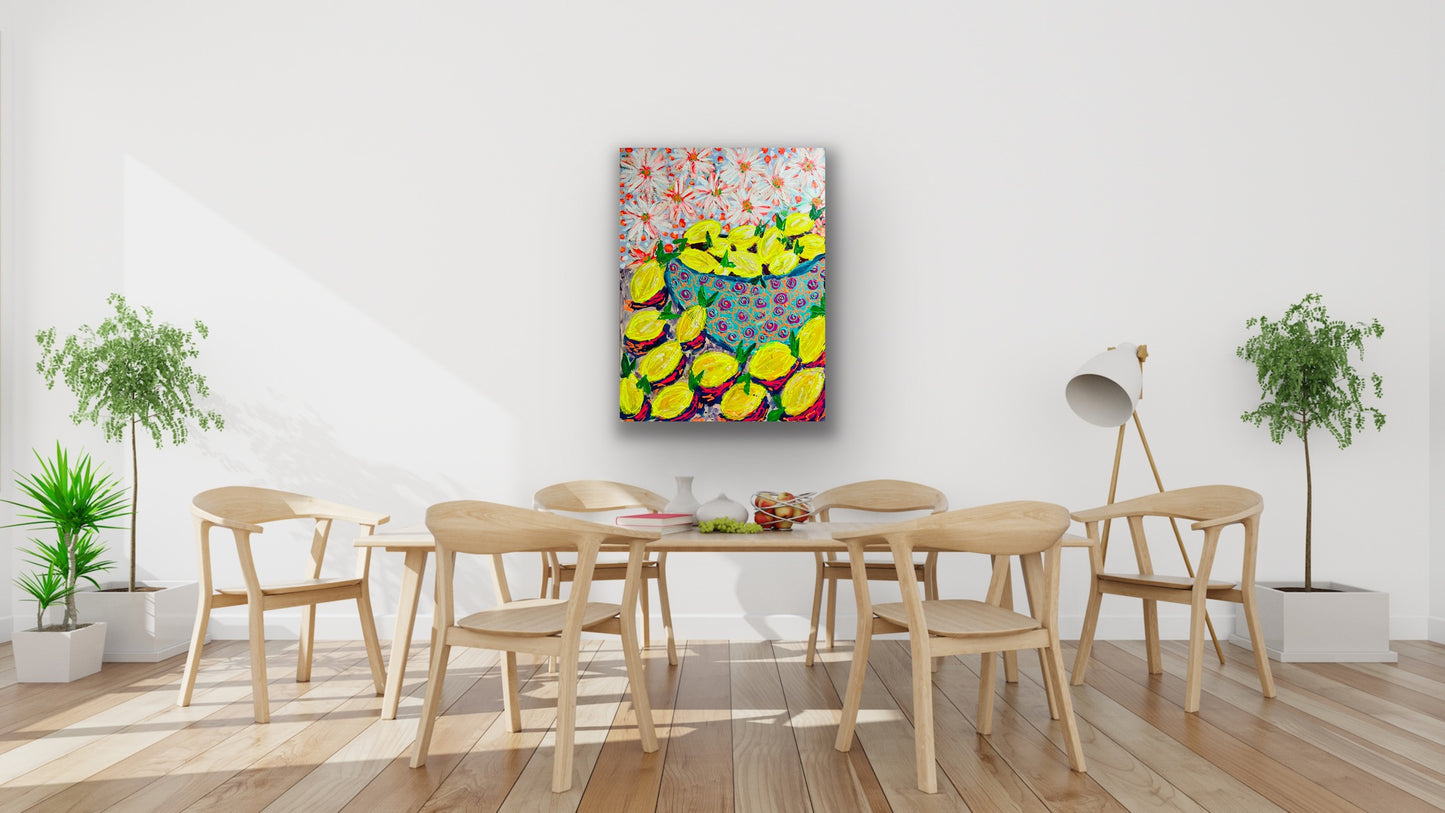 “The Stuff of Life” Original Painting on Gallery Wrapped Canvas.
